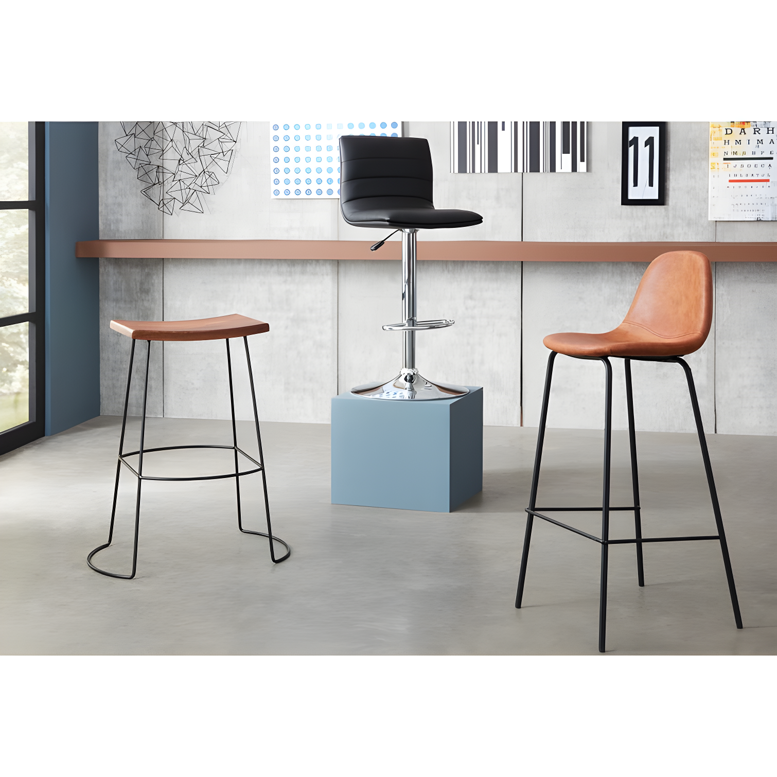 Kody Upholstered Bar & Counter Stool