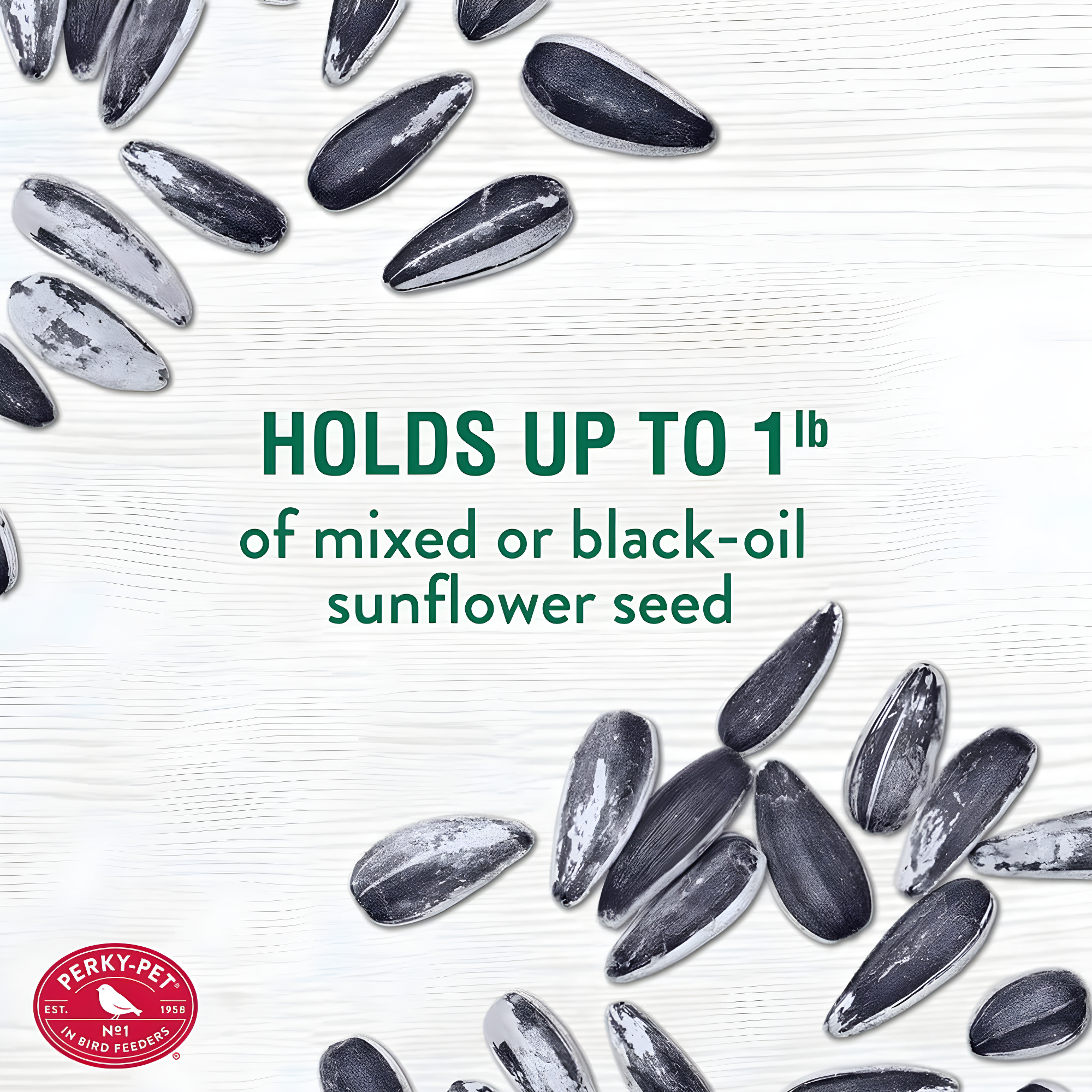 Perky-Pet Green Metal Wild Bird Tube Feeder - 1 lb Capacity