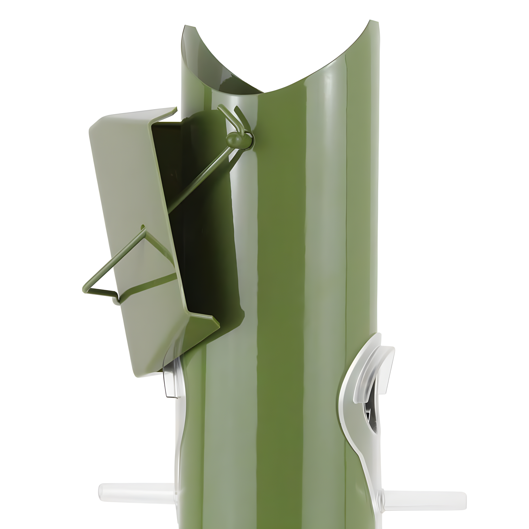 Perky-Pet Green Metal Wild Bird Tube Feeder - 1 lb Capacity
