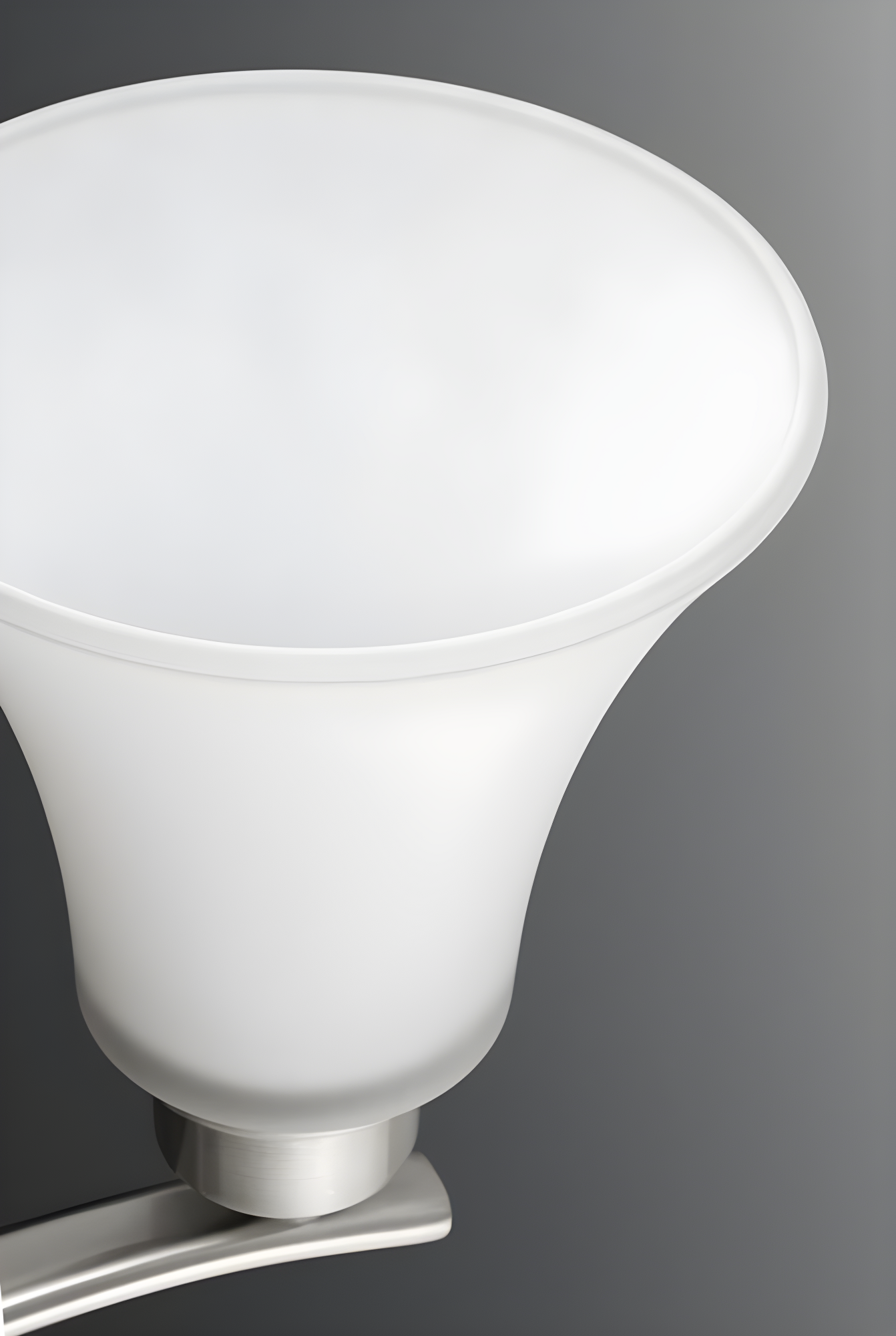 Progress Lighting Joy 9-Light Two-Tier Chandelier, Brushed Nickel, Etched White Fluted Glass