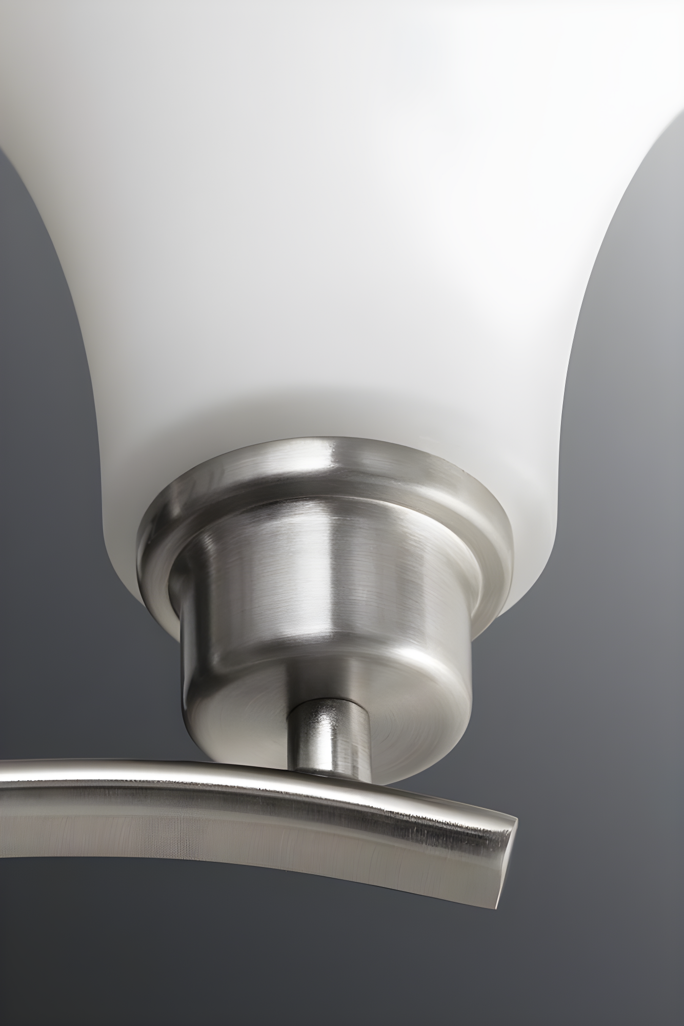 Progress Lighting Joy 9-Light Two-Tier Chandelier, Brushed Nickel, Etched White Fluted Glass