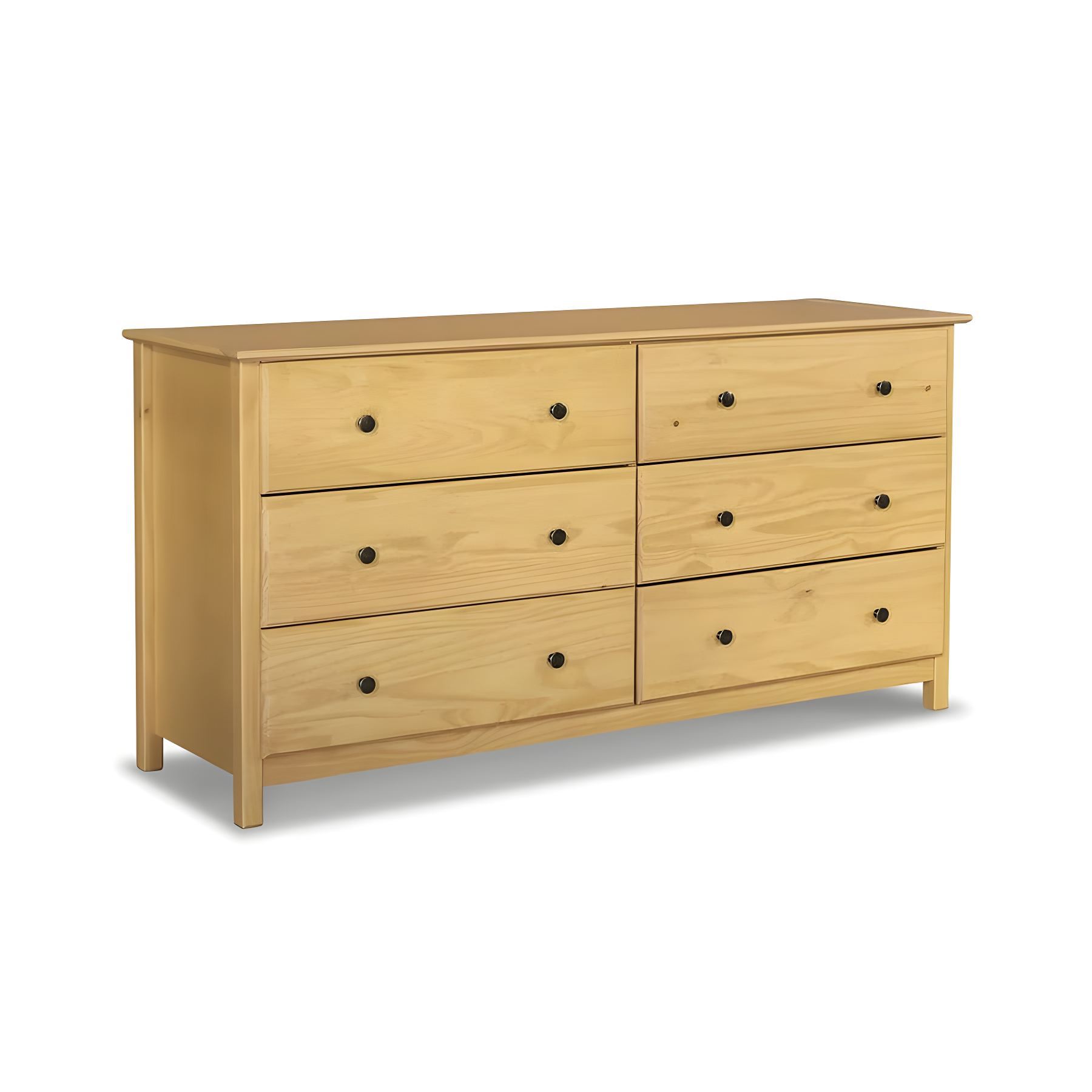 Shaker Solid Wood 63.75'' W 6 - Drawer Dresser