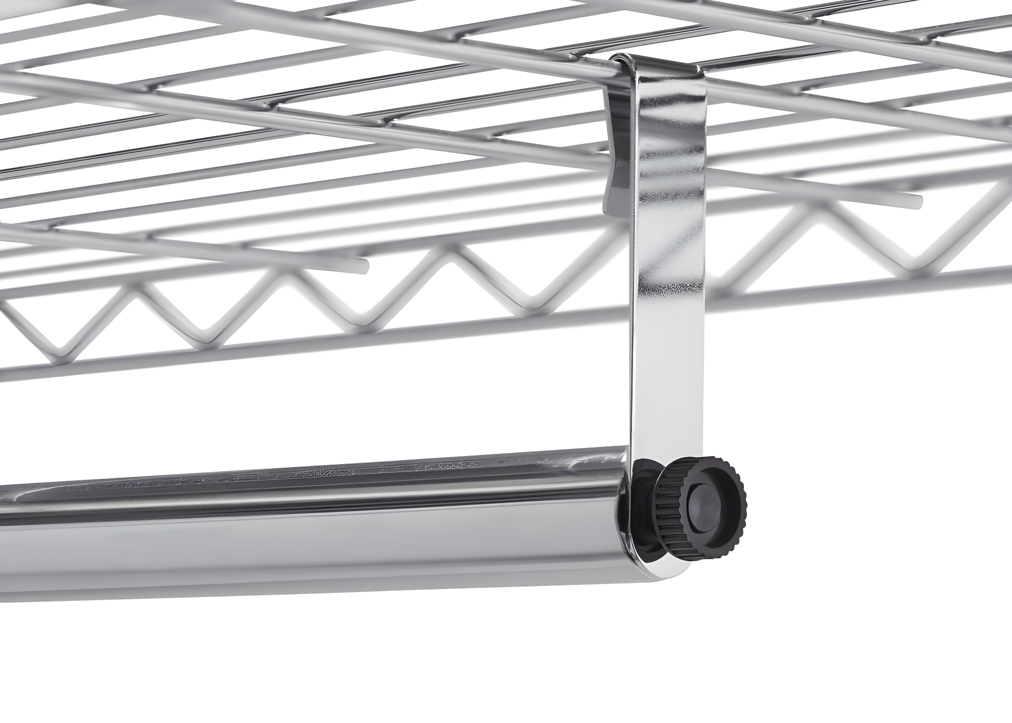 Chrome Wire Free-Standing Closet with Adjustable Shelves