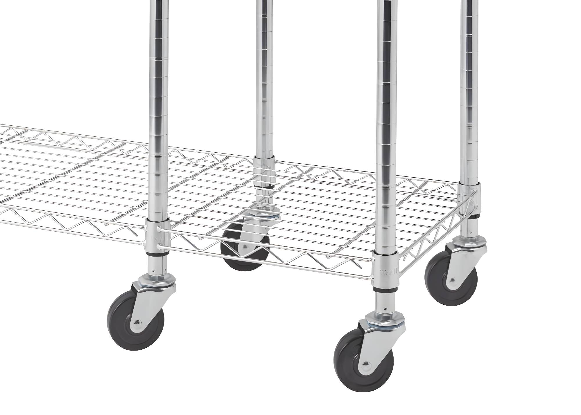 Chrome Wire Free-Standing Closet with Adjustable Shelves
