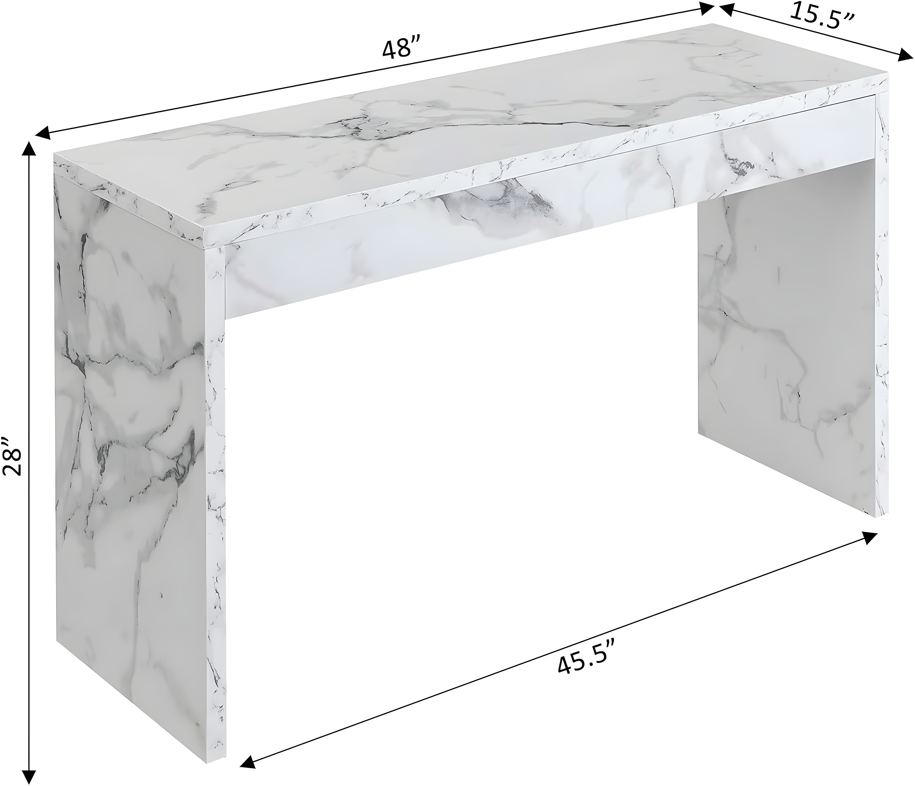 Northfield Hall Console Table - 48 x 15.5 x 28 in.