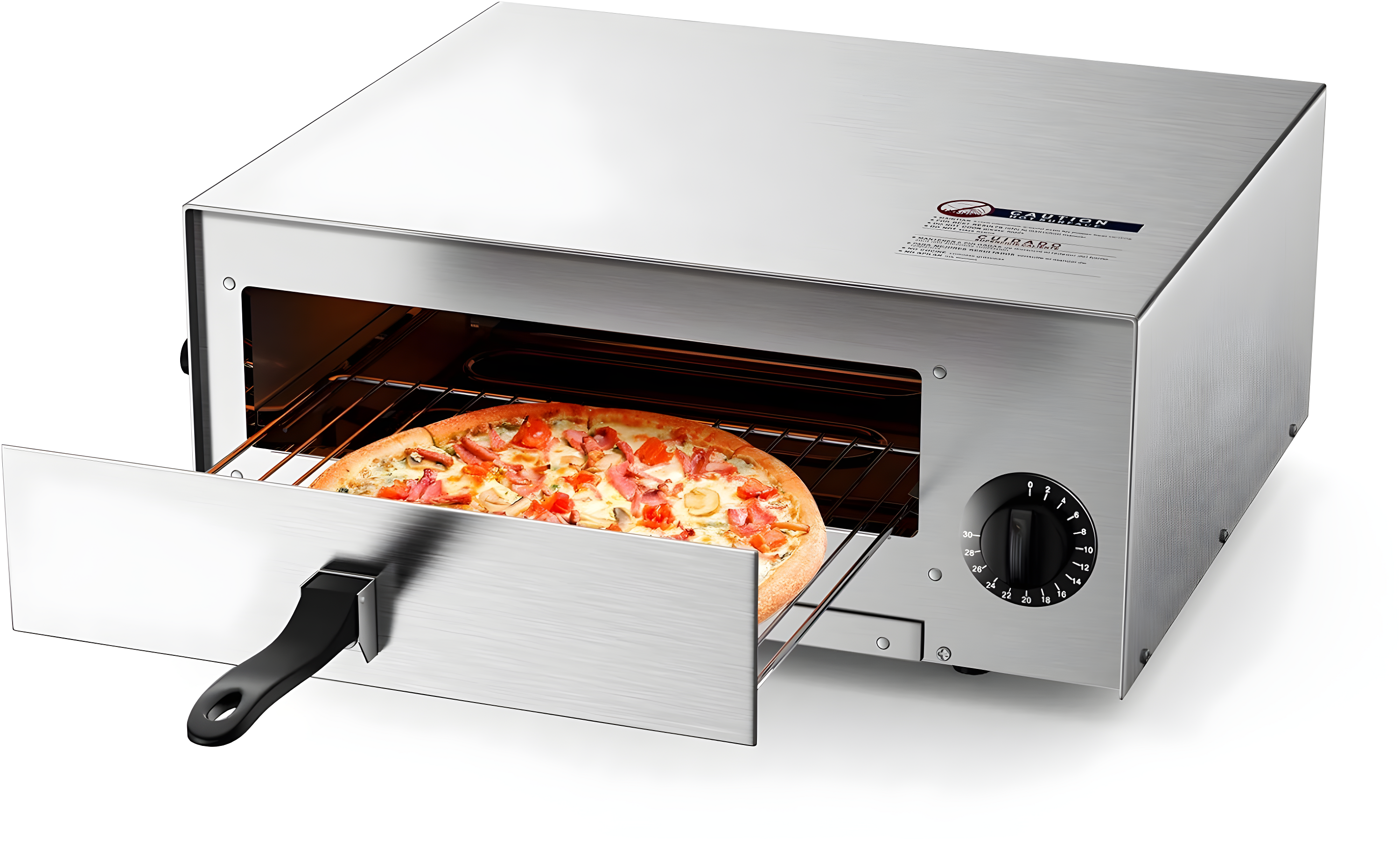 Costway Kitchen Commercial Pizza Stainless Steel Counter Top Snack Pan Oven Bake