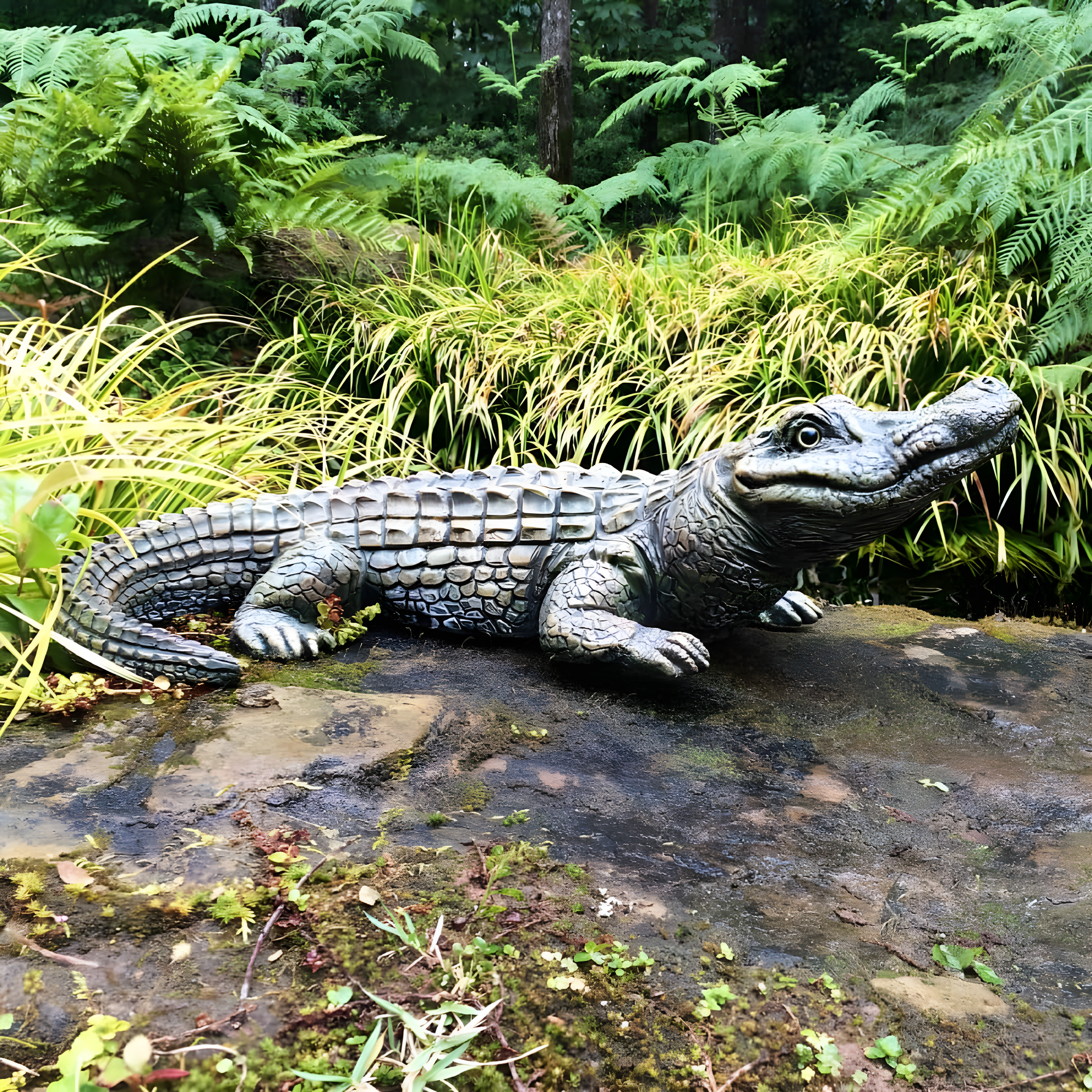 HomeStyles Life's A Beach Alligator Garden Statue