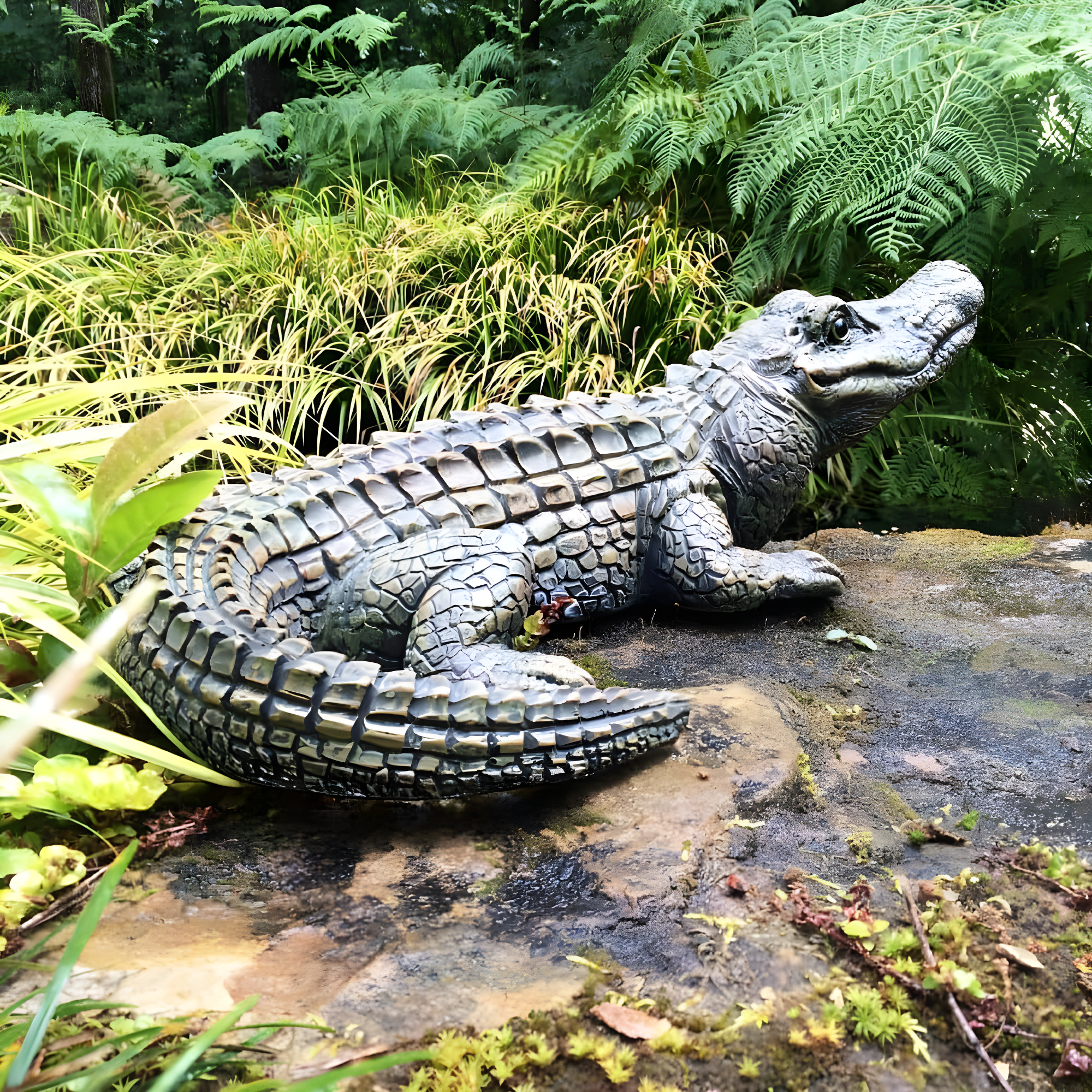 HomeStyles Life's A Beach Alligator Garden Statue