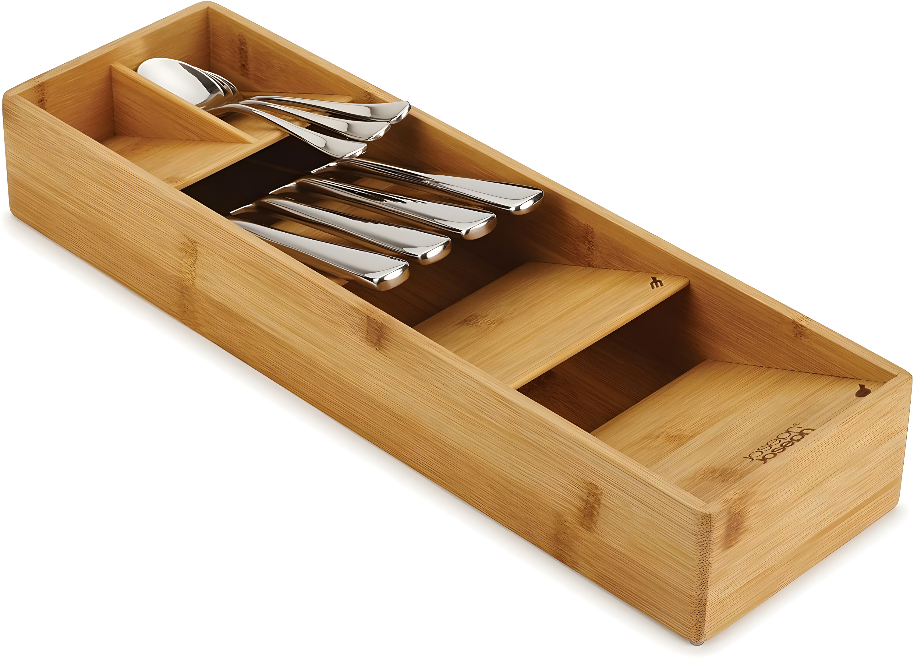 Joseph Joseph DrawerStore Compact Bamboo Silverware Organizer