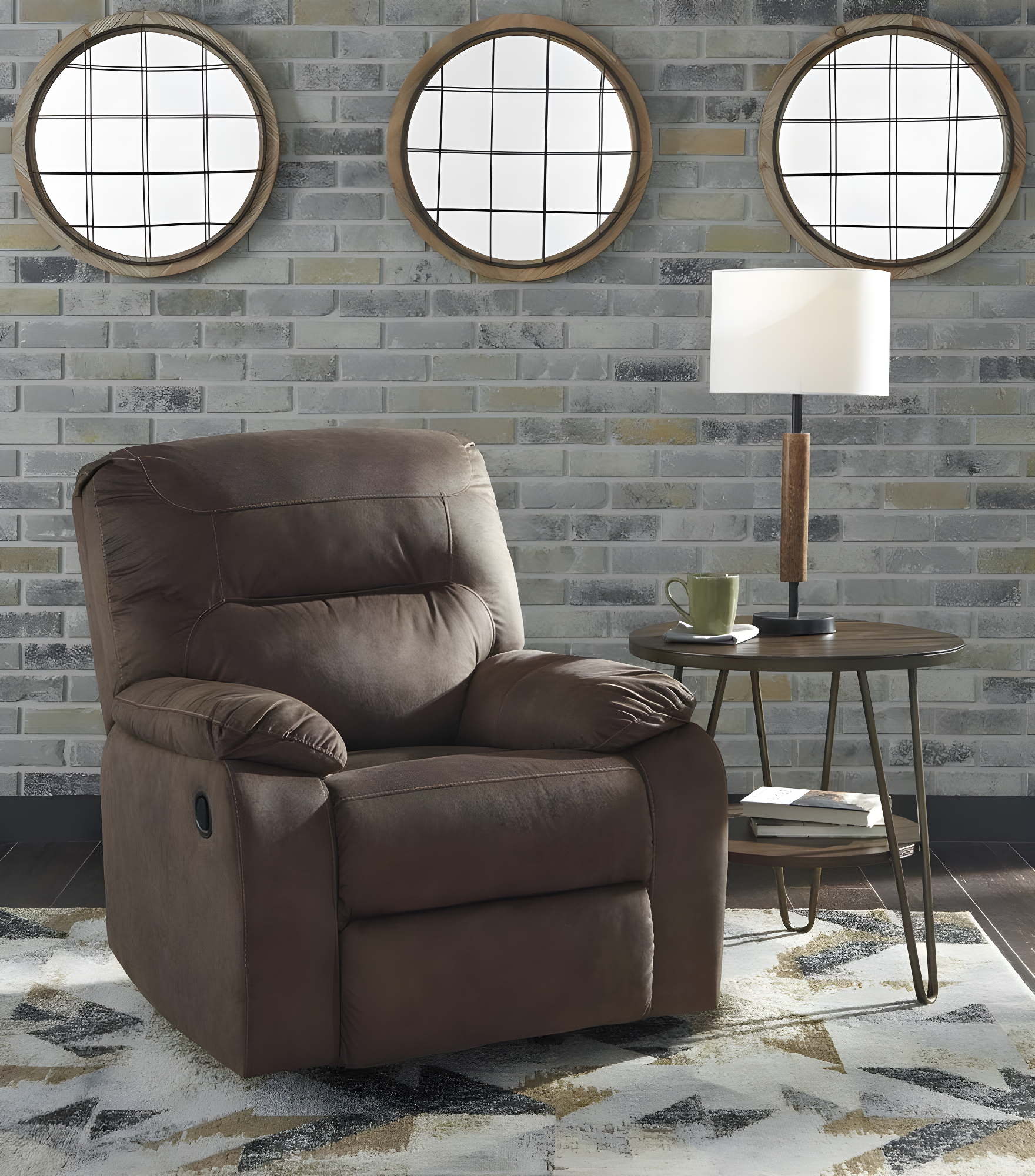 Signature Design by Ashley Bolzano Rocker Recliner in Coffee