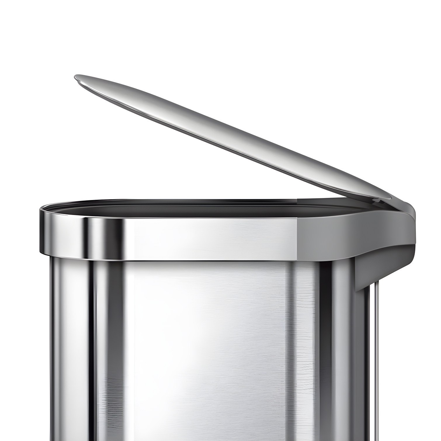 simplehuman 45 Liter / 12 Gallon Slim Hands-Free Kitchen Step Trash Can