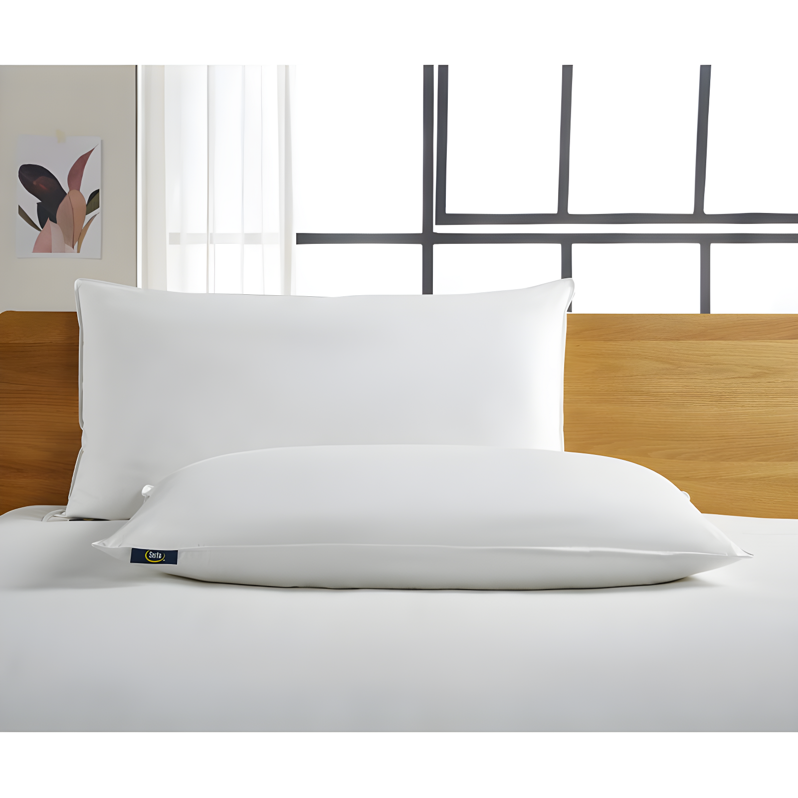 Serta 233 Thread Medium Down Blend Bed Pillow