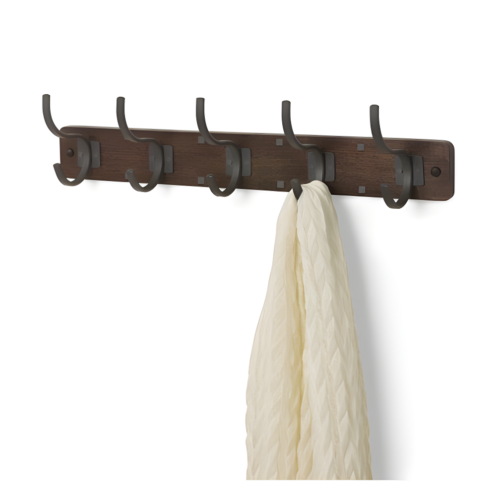 Spectrum Richmond Solid Wood Wall 5 - Hook Wall Mounted Coat Rack