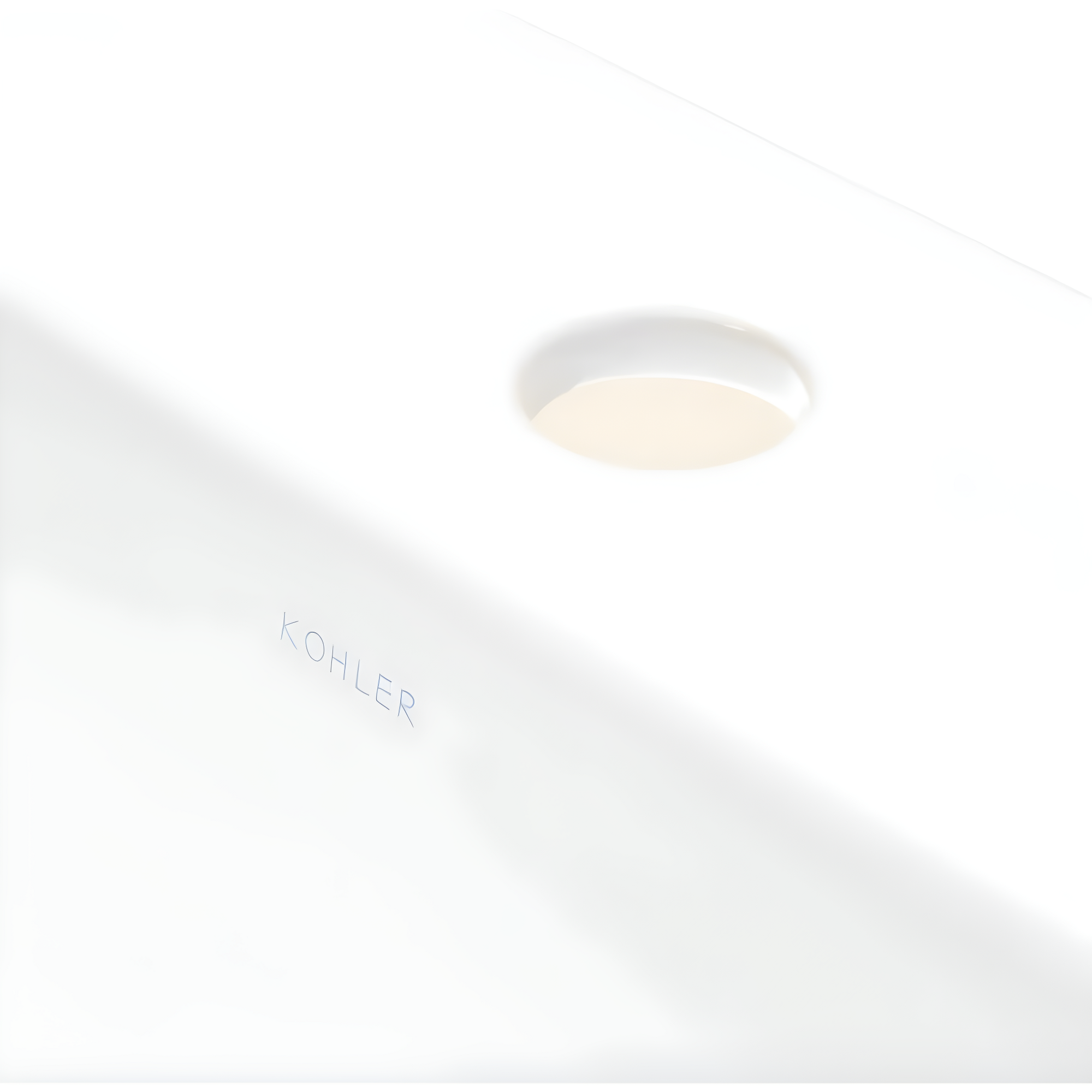 Vox® Vitreous China Rectangular Vessel Bathroom Sink with Overflow