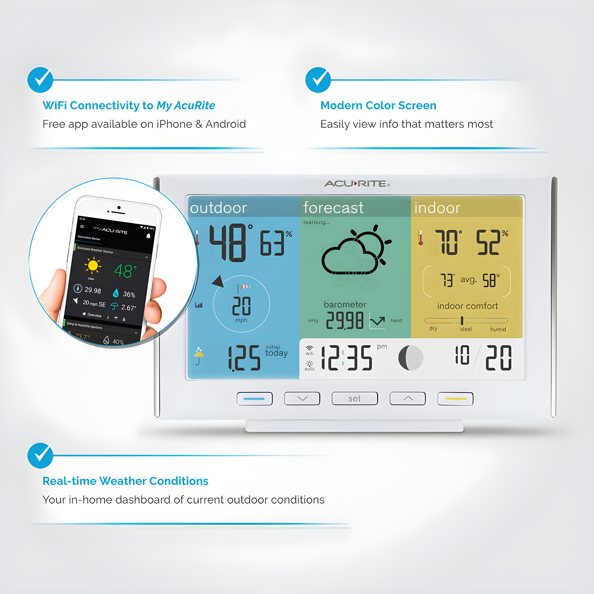 Acurite Iris (5-in-1) Weather Station With Direct-to-wi-fi Display