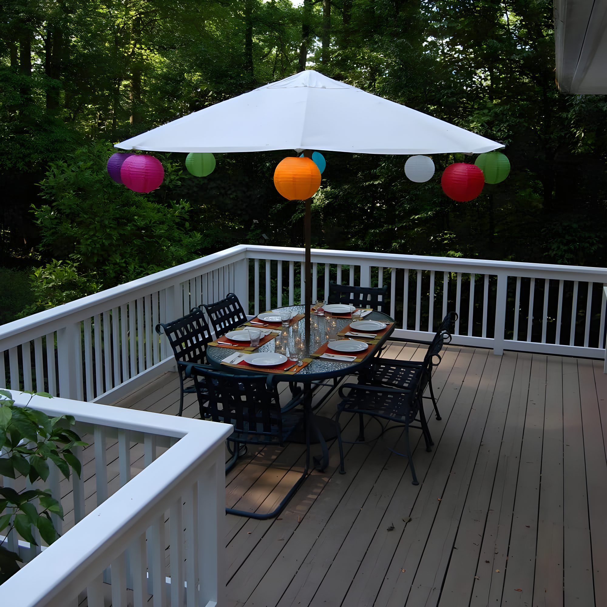 LumaBase Round Paper Lanterns - 5 Count (Set of 5)