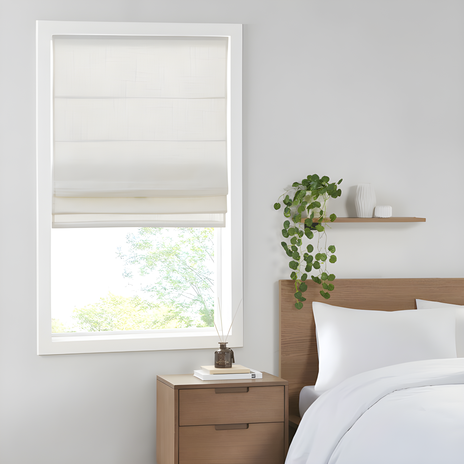 Kyler Linen Blend Light Filtering Single Roman Shade