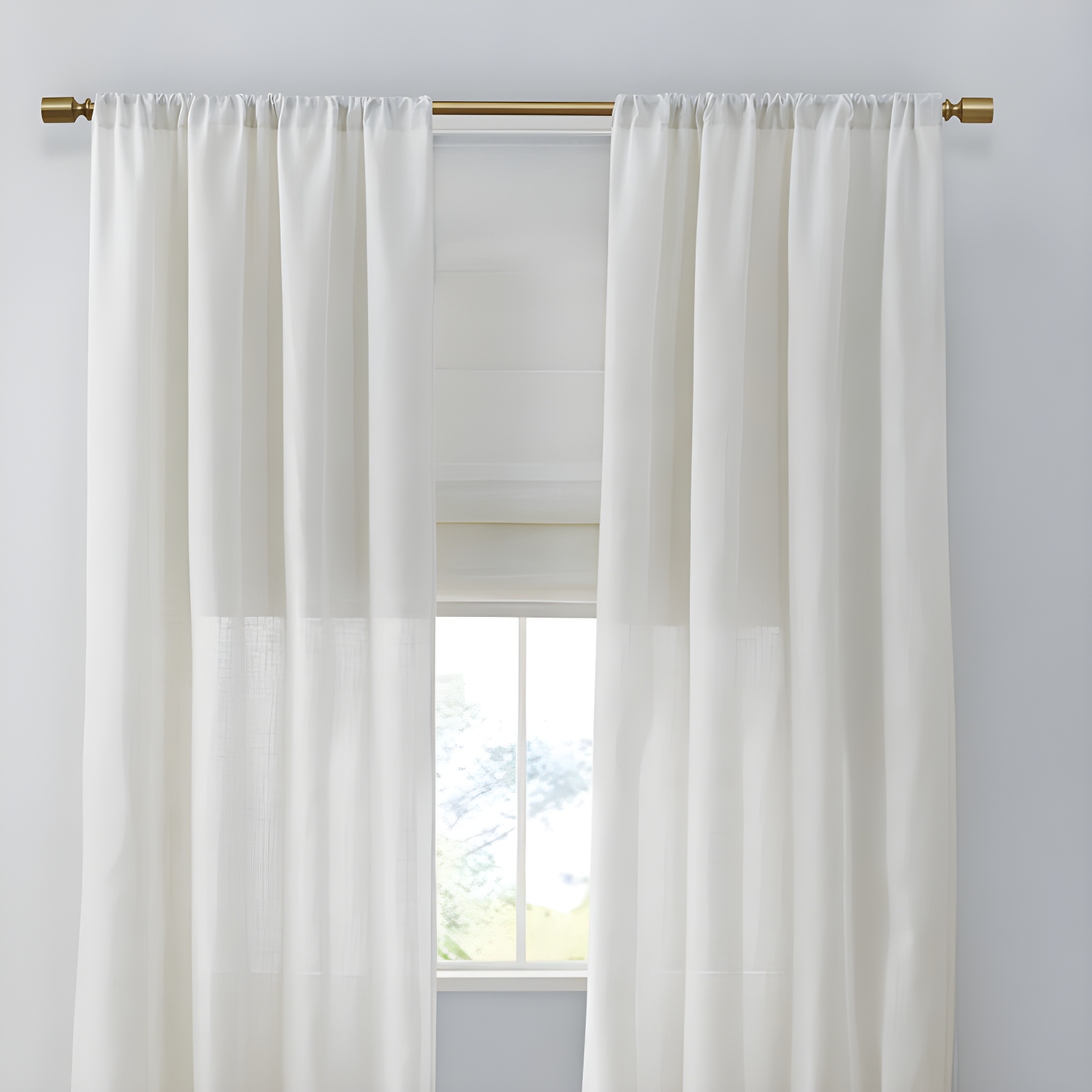 Kyler Linen Blend Light Filtering Single Roman Shade