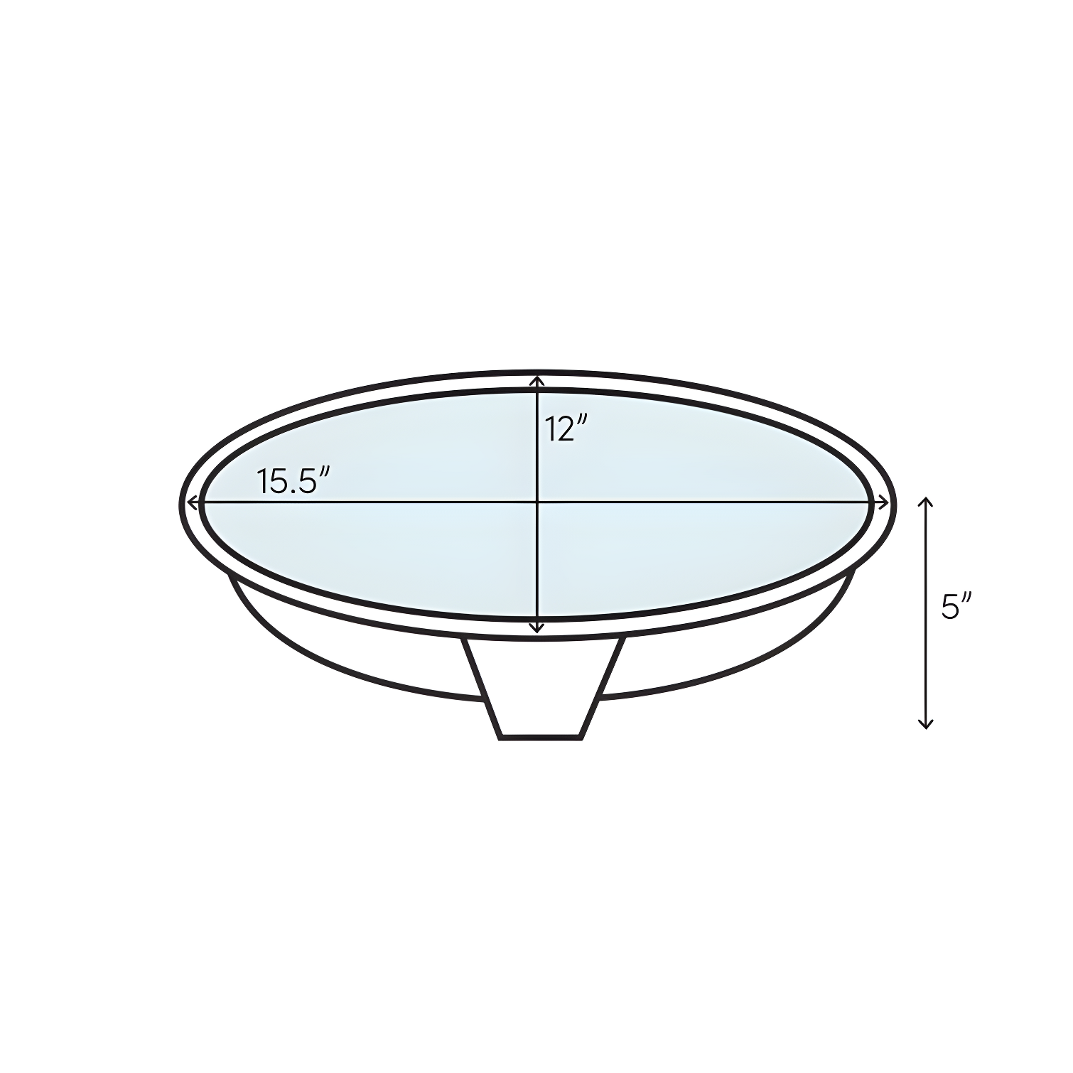 Baby Classic Antique Copper Metal Hand Hammered Oval Drop-In Bathroom Sink