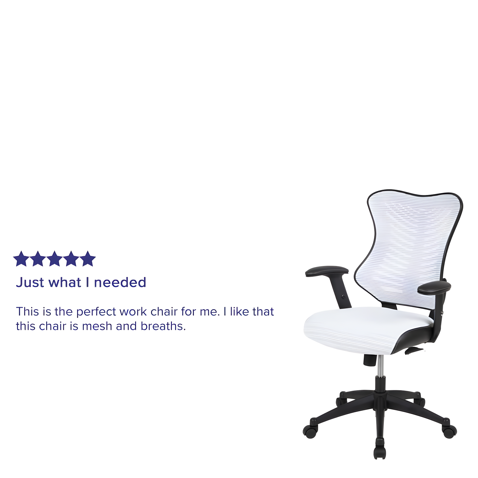 Siwar High-Back Designer Ergonomic Office Chair with Adjustable Armrests by Flash Furniture