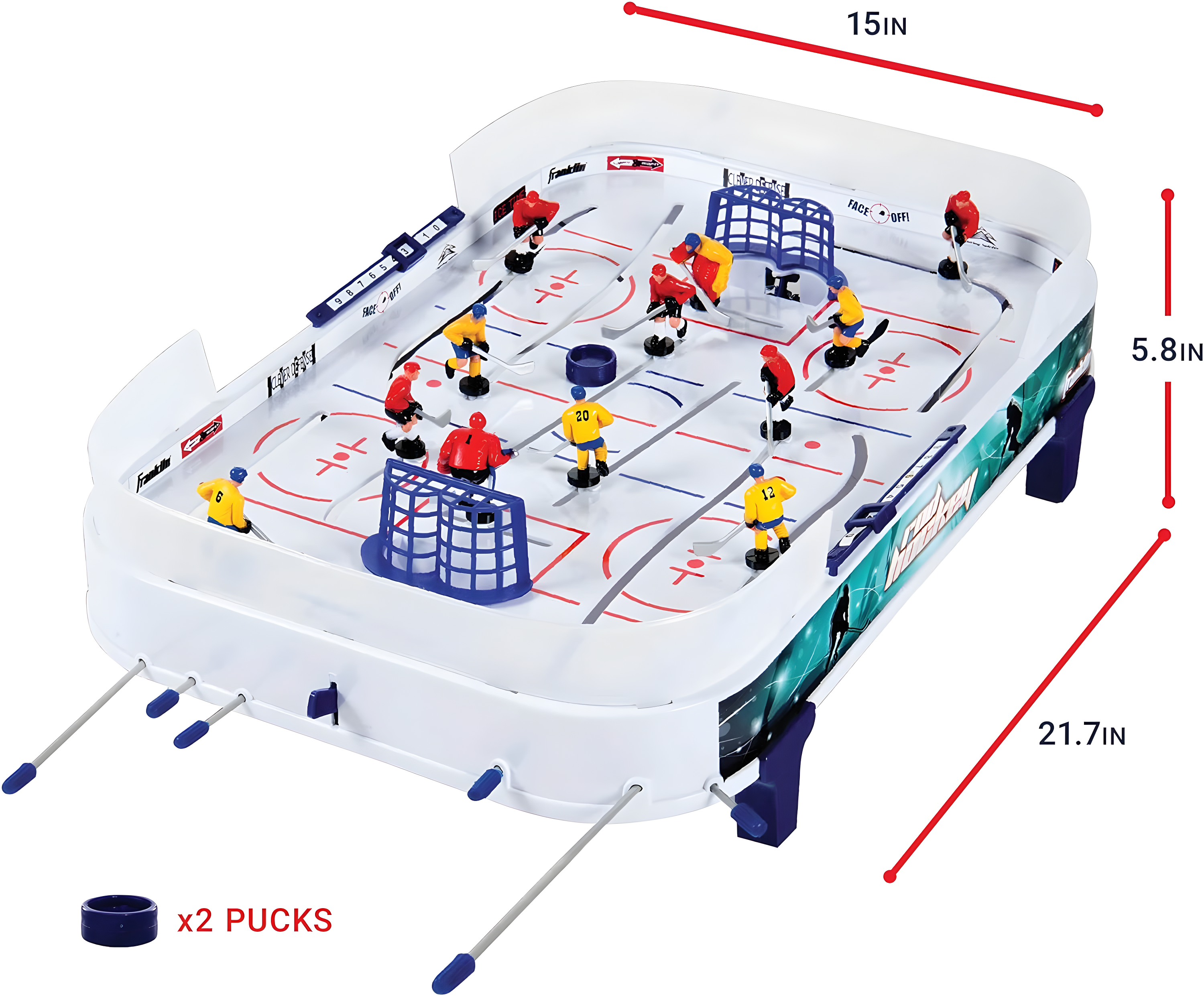 23.6" Table Top Hockey with Manual Scoreboard