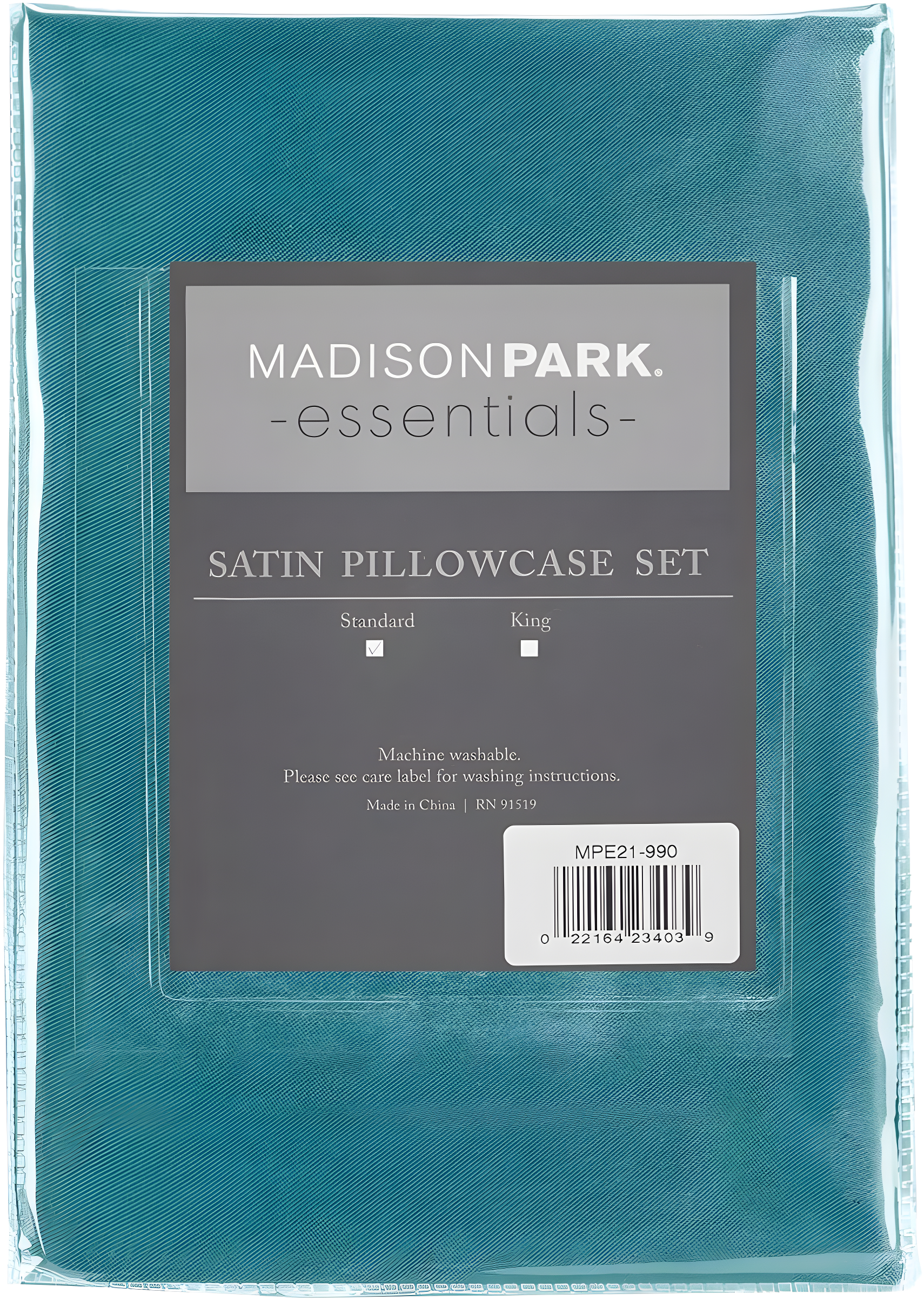 Madison Park Essentials Satin Luxury 2PC Pillowcases (Set of 2)