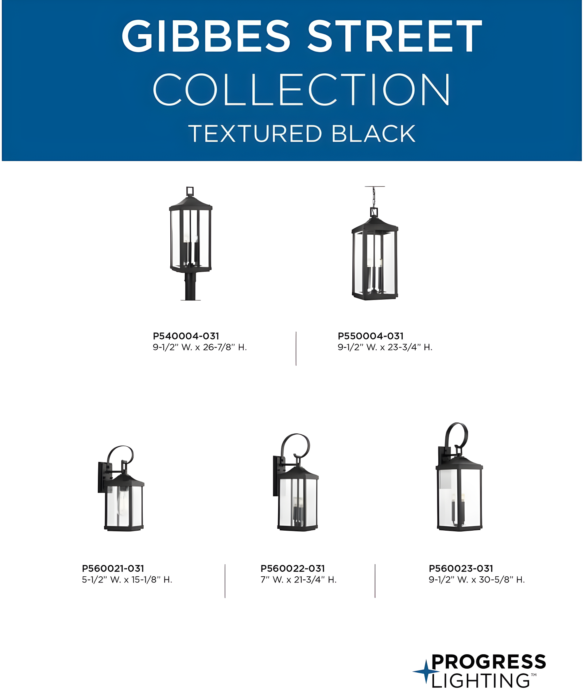 Progress Lighting Gibbes Street 3-Light Outdoor Hanging Lantern, Antique Bronze, Etched White Pillar Shade