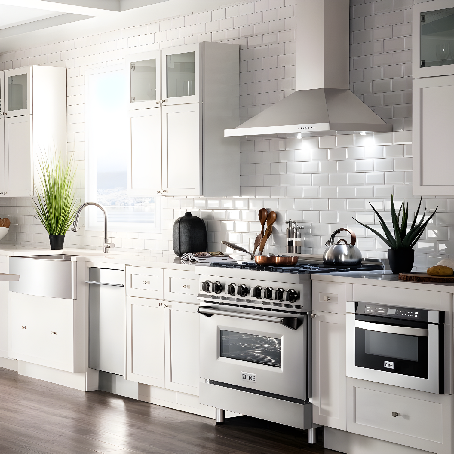 36" 400 CFM Convertible Wall Mount Range Hood in Brushed Stainless Steel