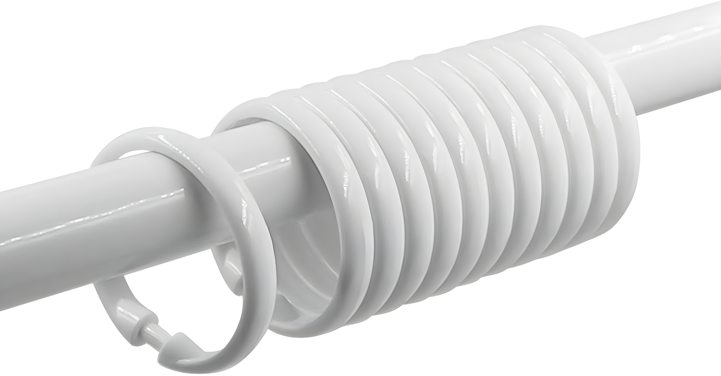 Evideco Solid Plastic Shower Curtain Hooks Rings (Set of 12)