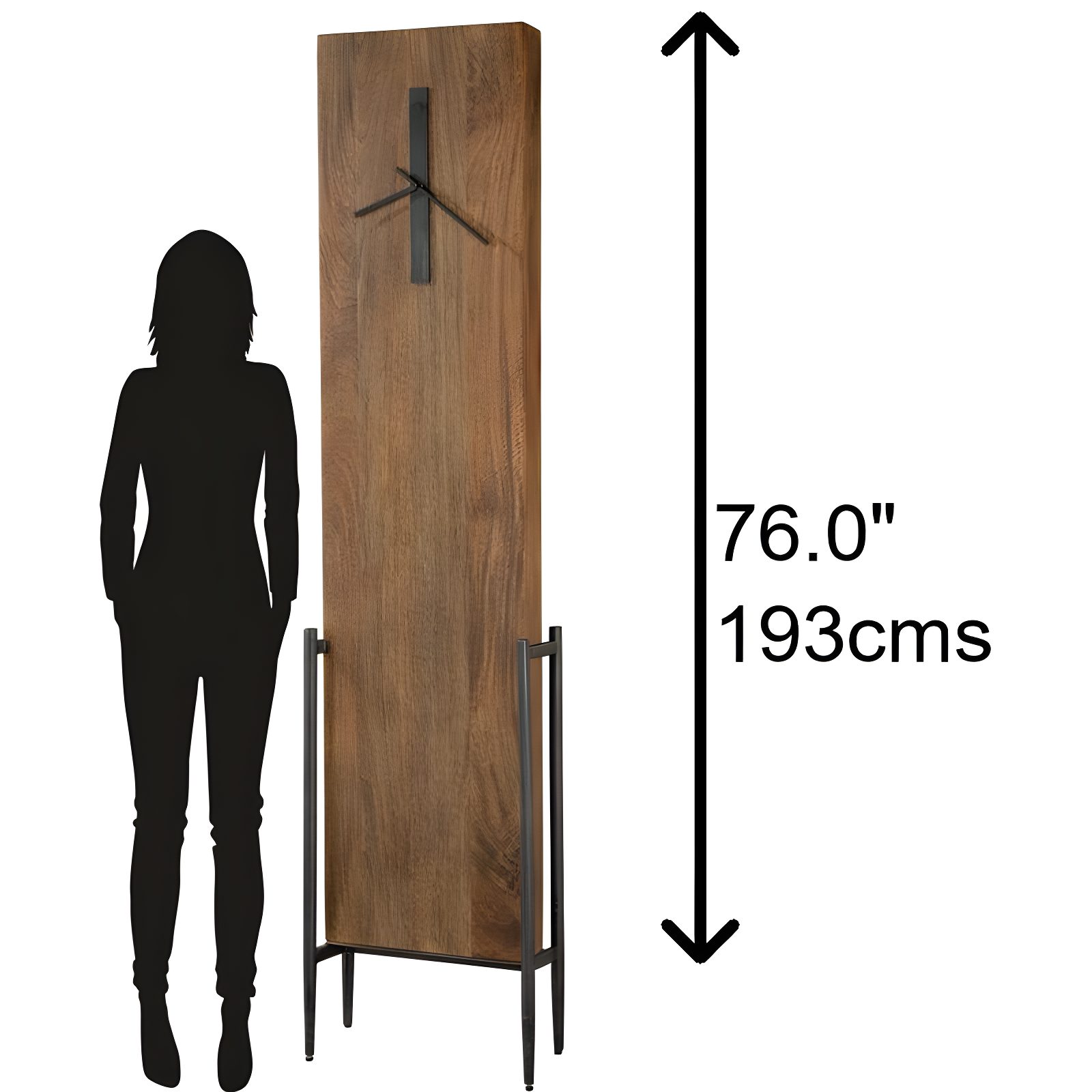 Bedford Park 76'' H Wood Floor Clock