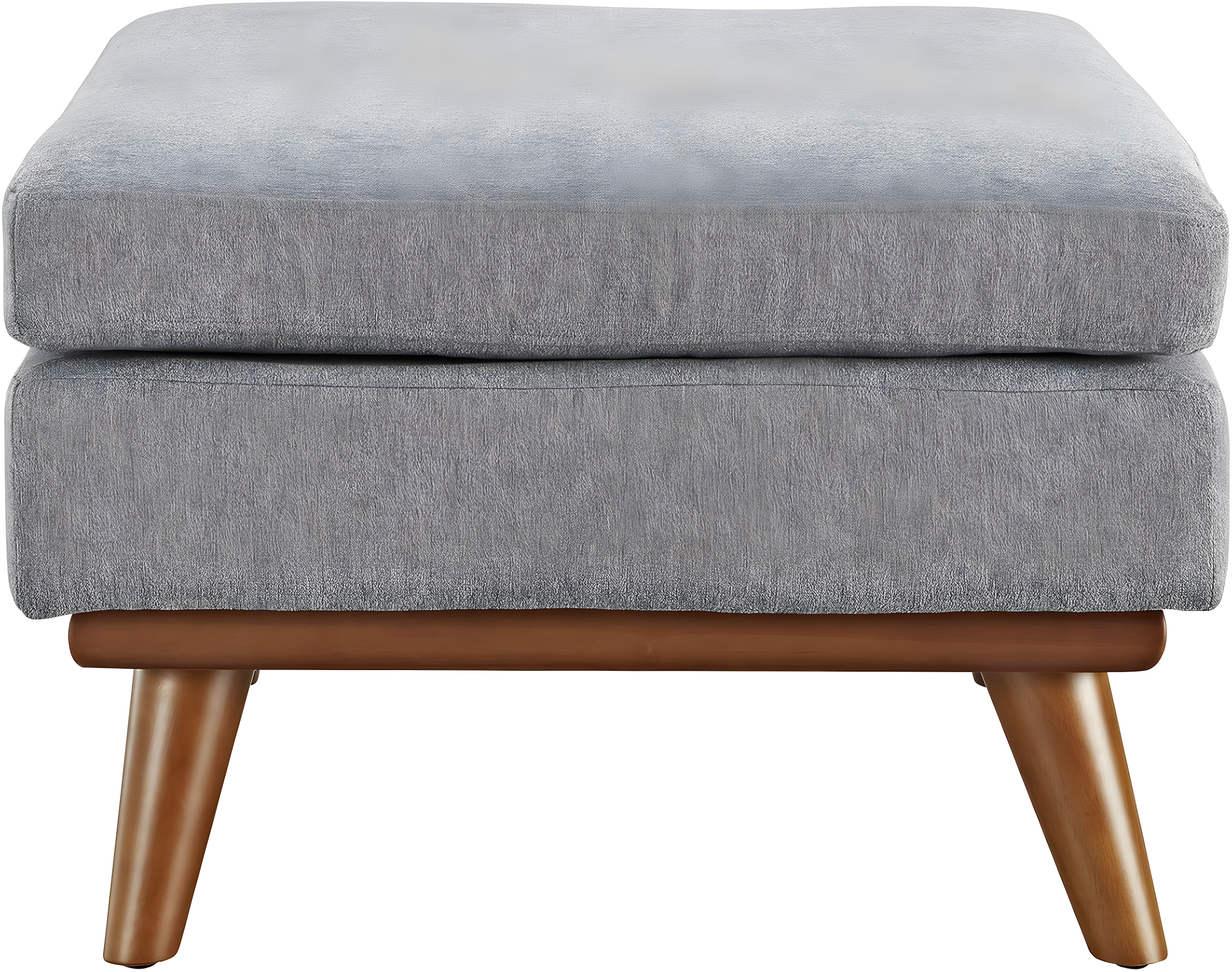 Modway Engage Upholstered Fabric Ottoman in Expectation Gray