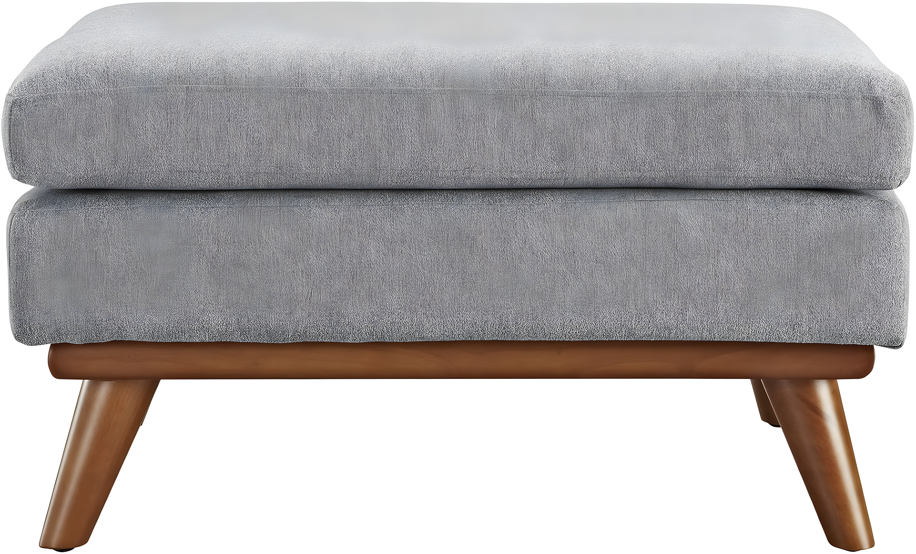 Modway Engage Upholstered Fabric Ottoman in Expectation Gray