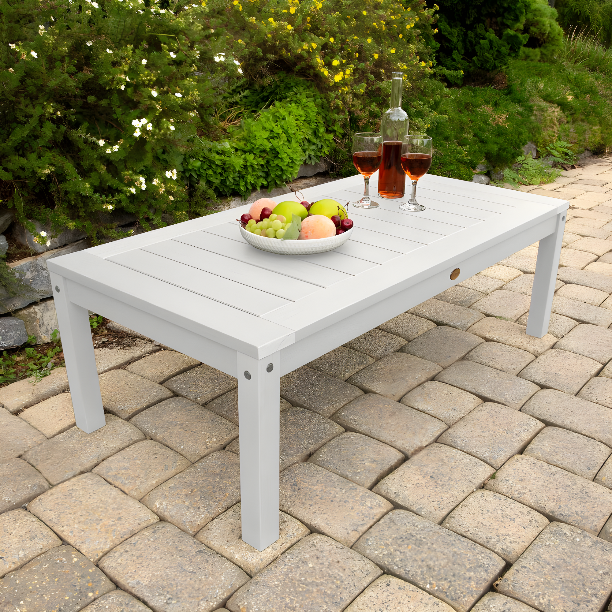 Highwood Adirondack Coffee/Conversation Table - 24" W x 48" L x 16" H, Outdoor, Eco-friendly, Synthetic Wood
