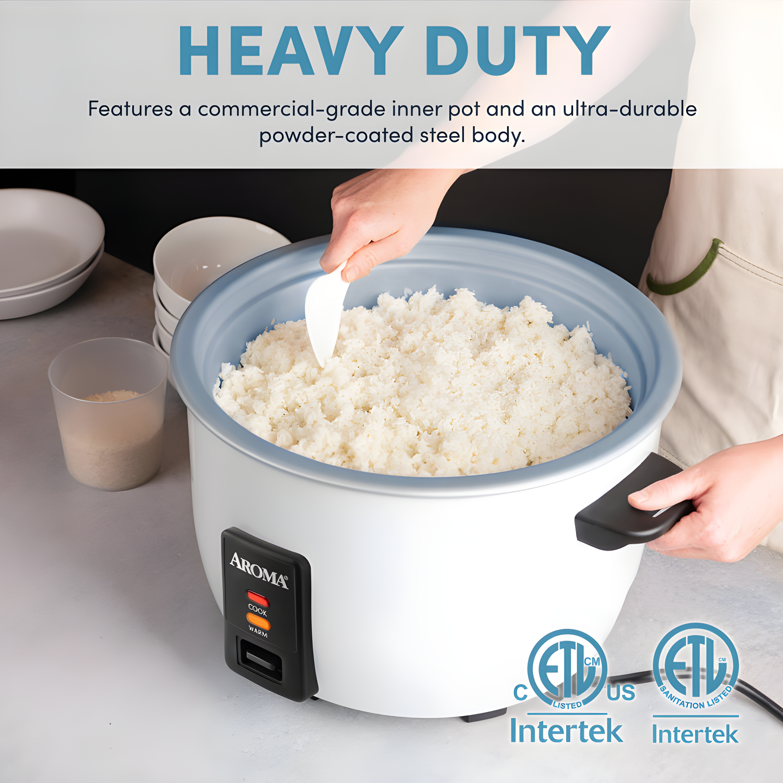 Aroma 40-Cup Commercial Rice Cooker And Warmer