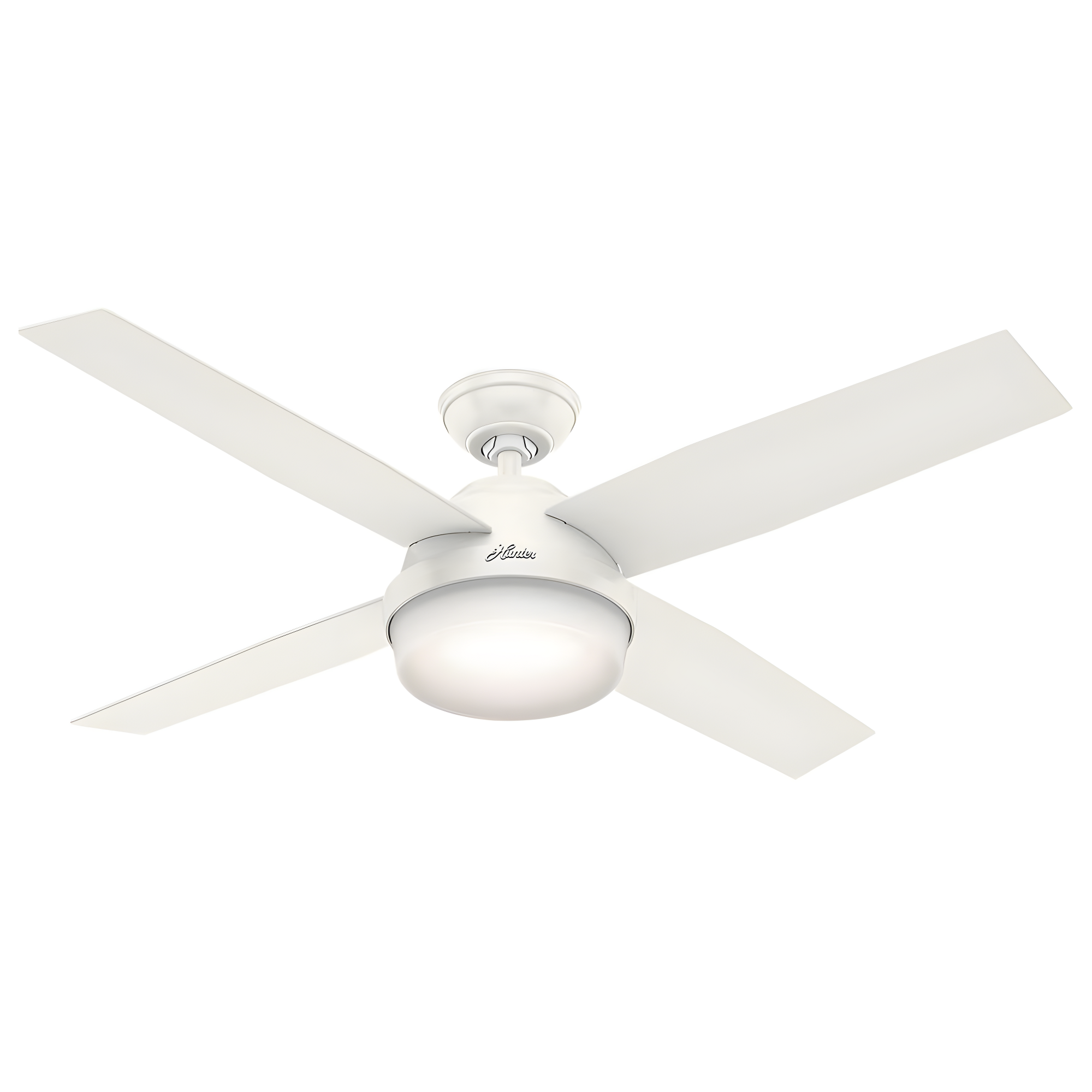 Dempsey 52" 4 - Blade Contemporary Indoor Ceiling Fan with Lights and Remote