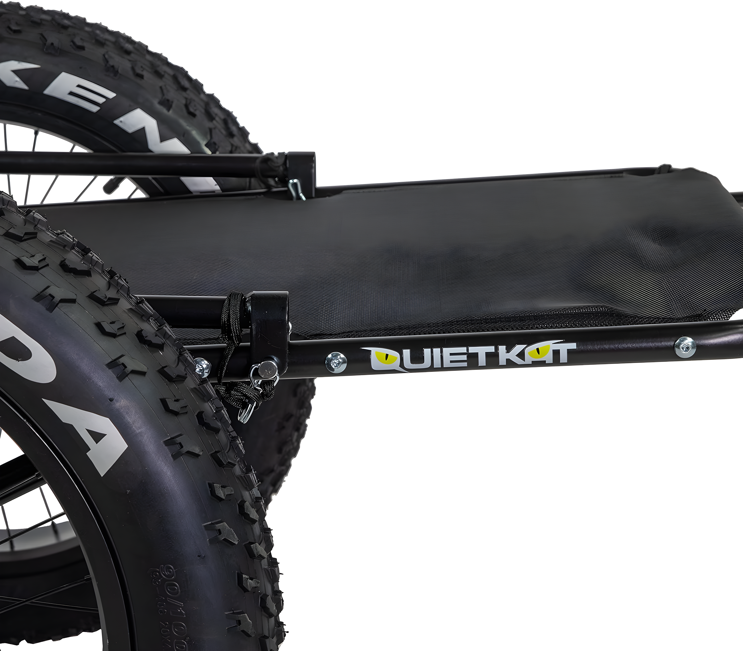 QuietKat Two-Wheel Bicycle Cargo Trailer, Black