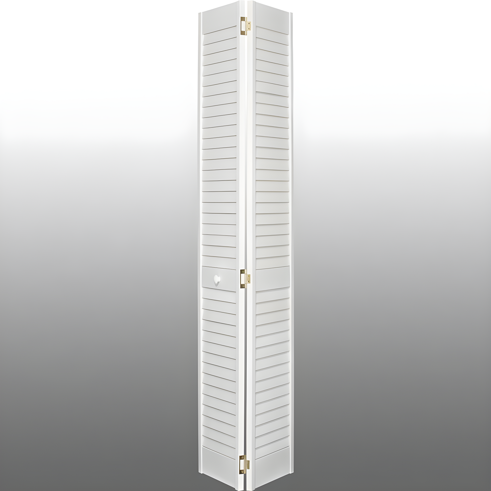 Kimberly Bay Louvered Wood Painted Plantation Bi-Fold Door