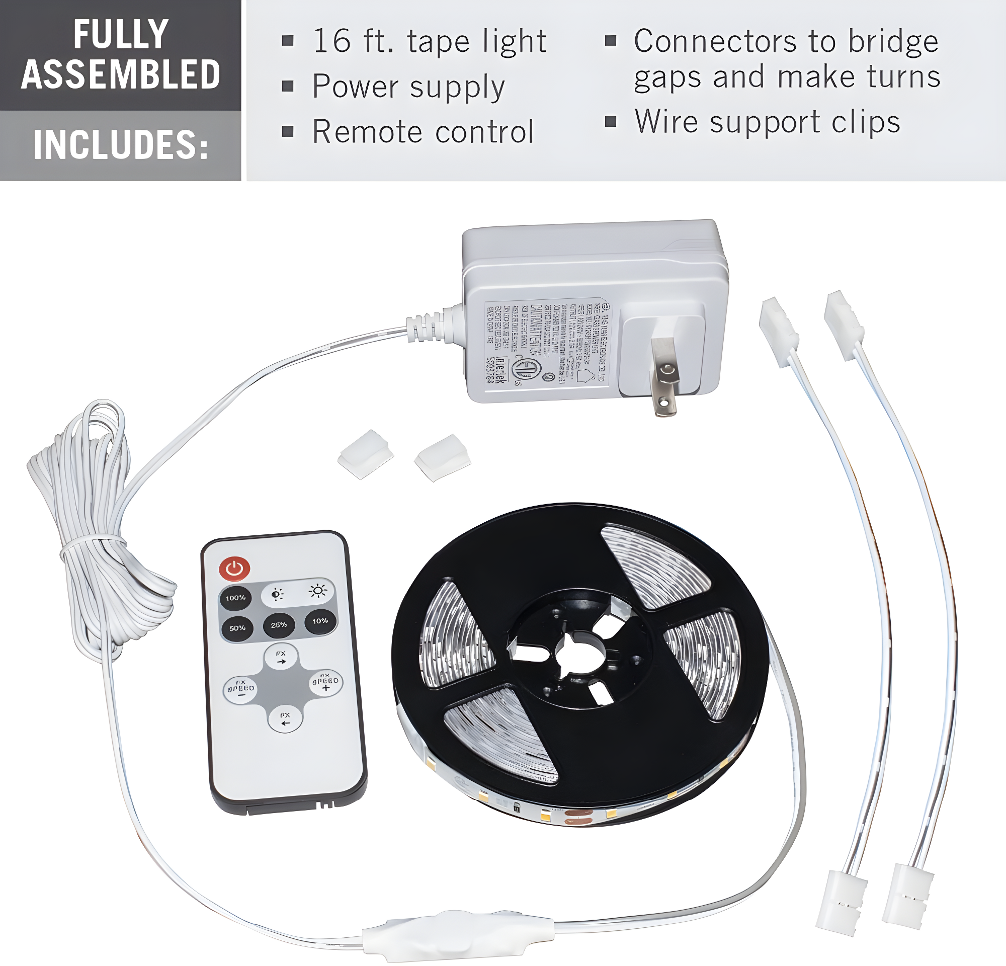 Armacost Lighting 421500 RibbonFlex Home 12V 3000K Soft White LED Strip Light Kit