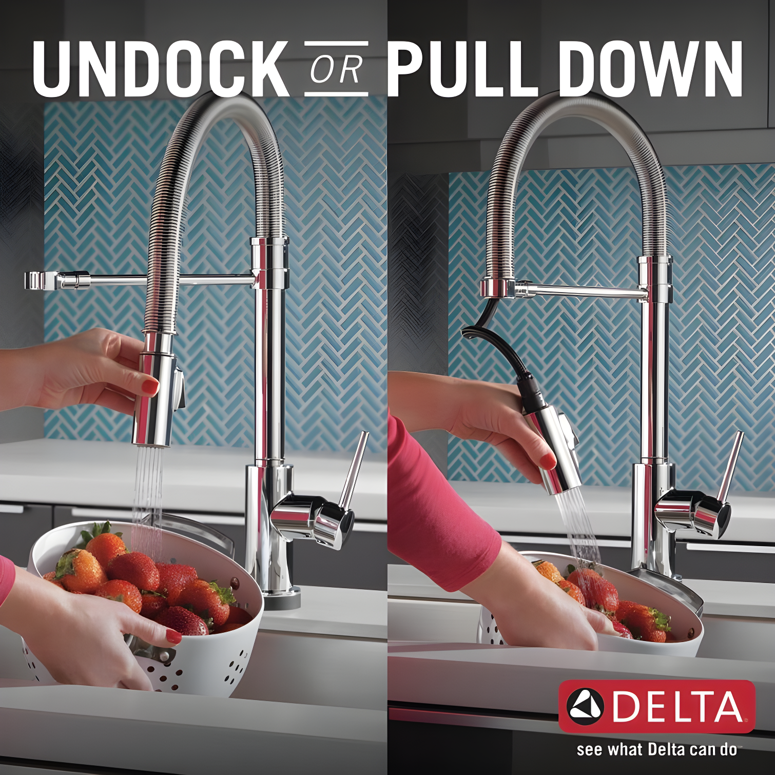 Trinsic Pro Pull Down Touch Single Handle Kitchen Faucet with Accessories