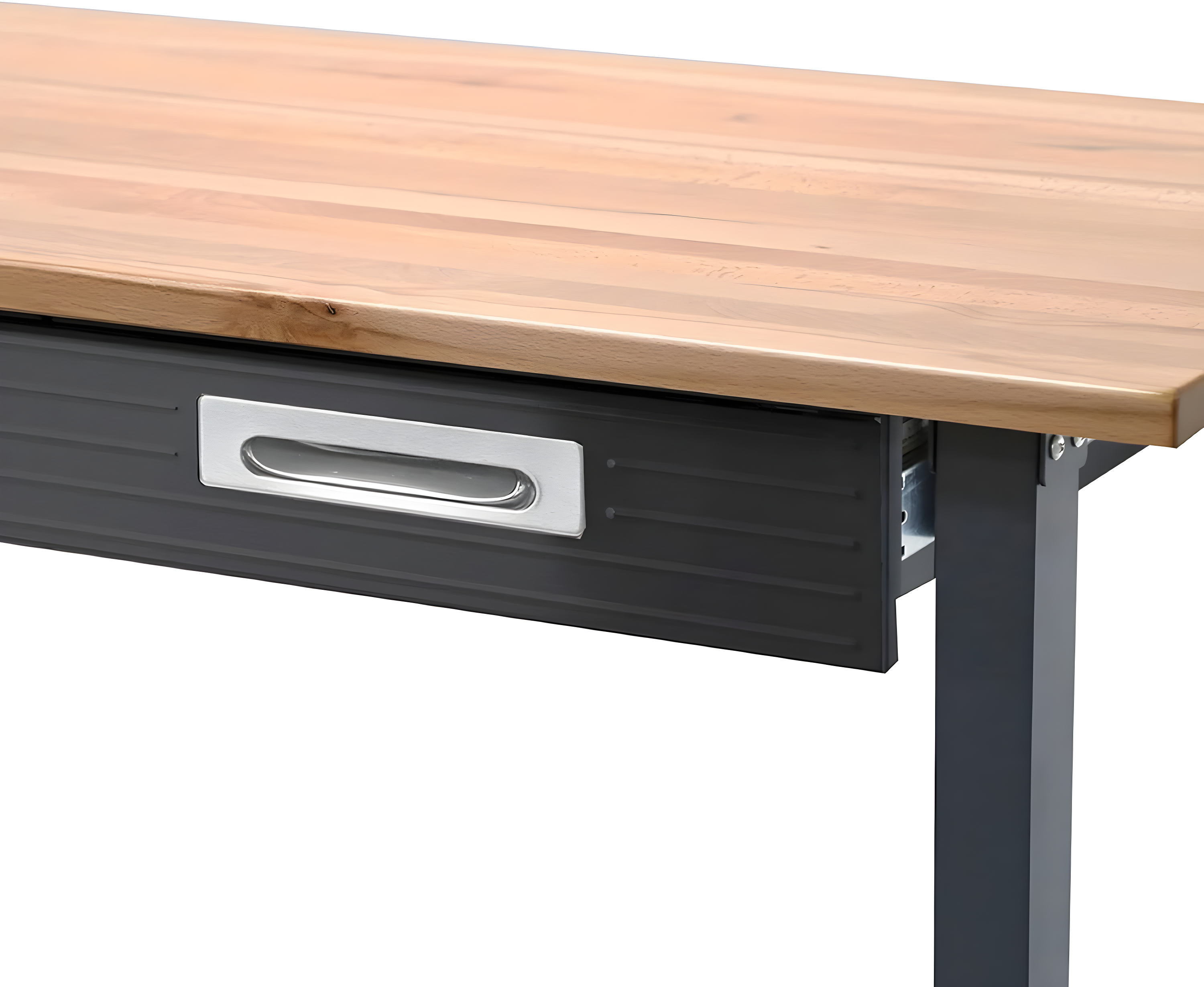 48" W Wood Top Workbench with Wheels