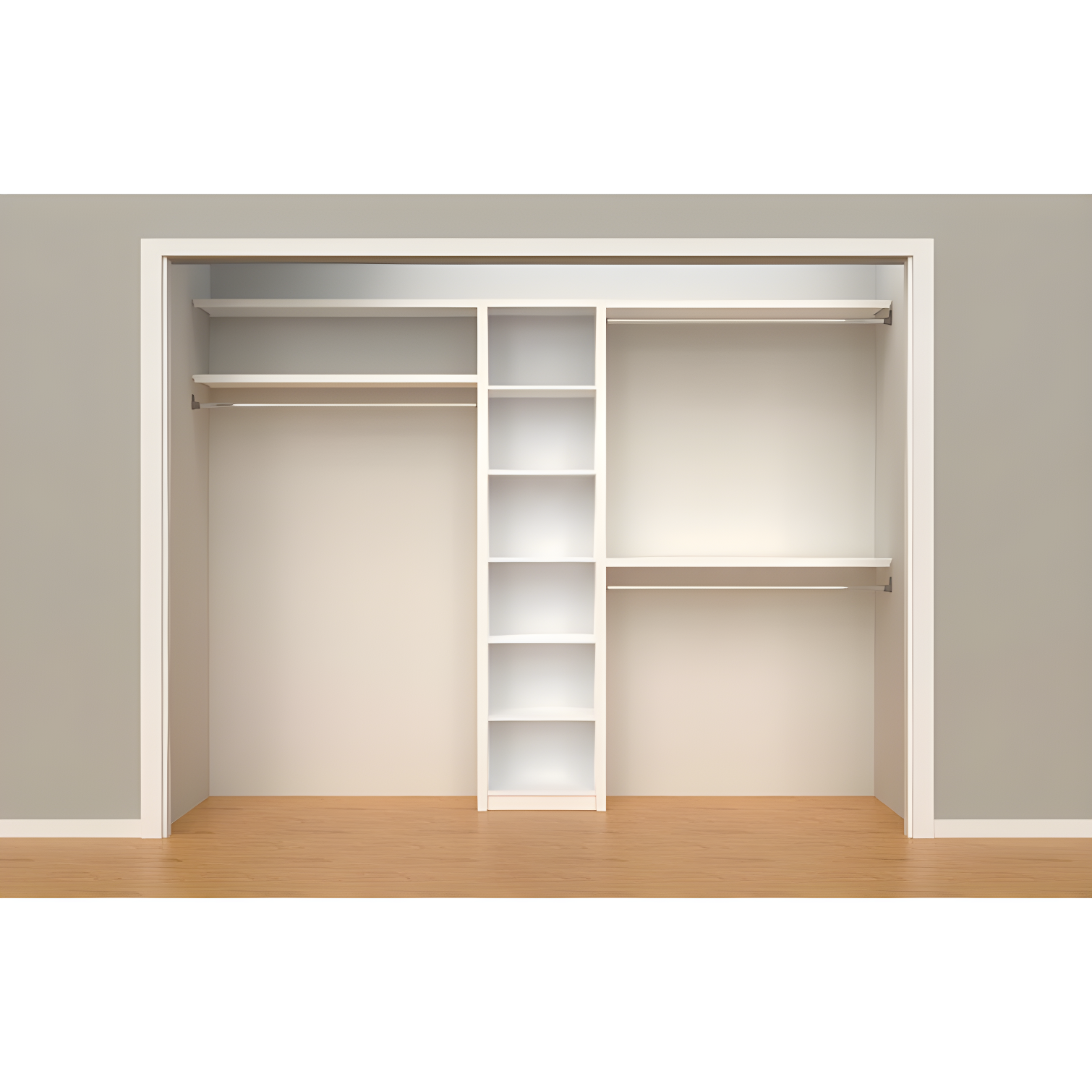 SpaceCreations 44" W - 115" W Closet System Starter Kit