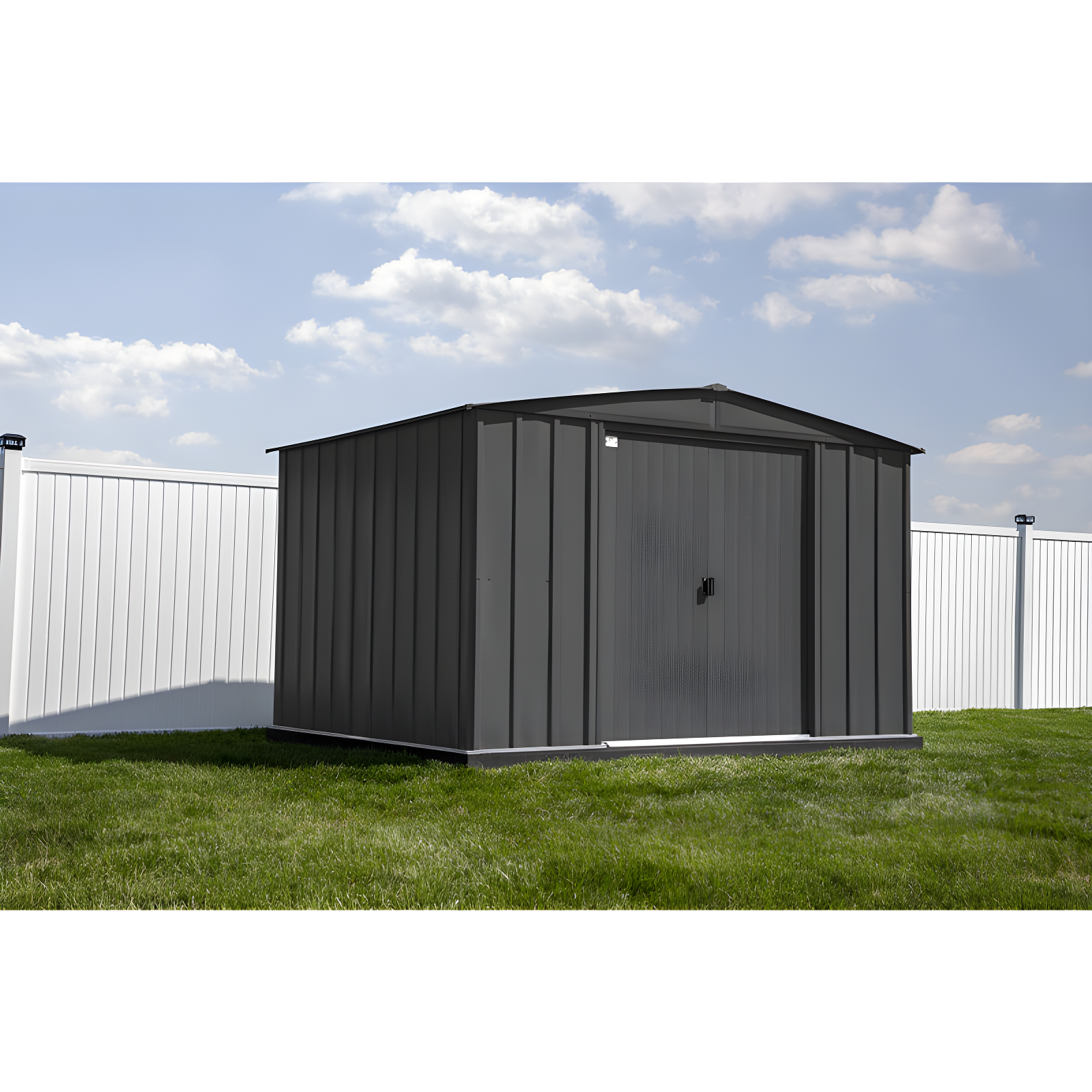 Arrow 10 ft. W x 8 ft. D Metal Storage Shed