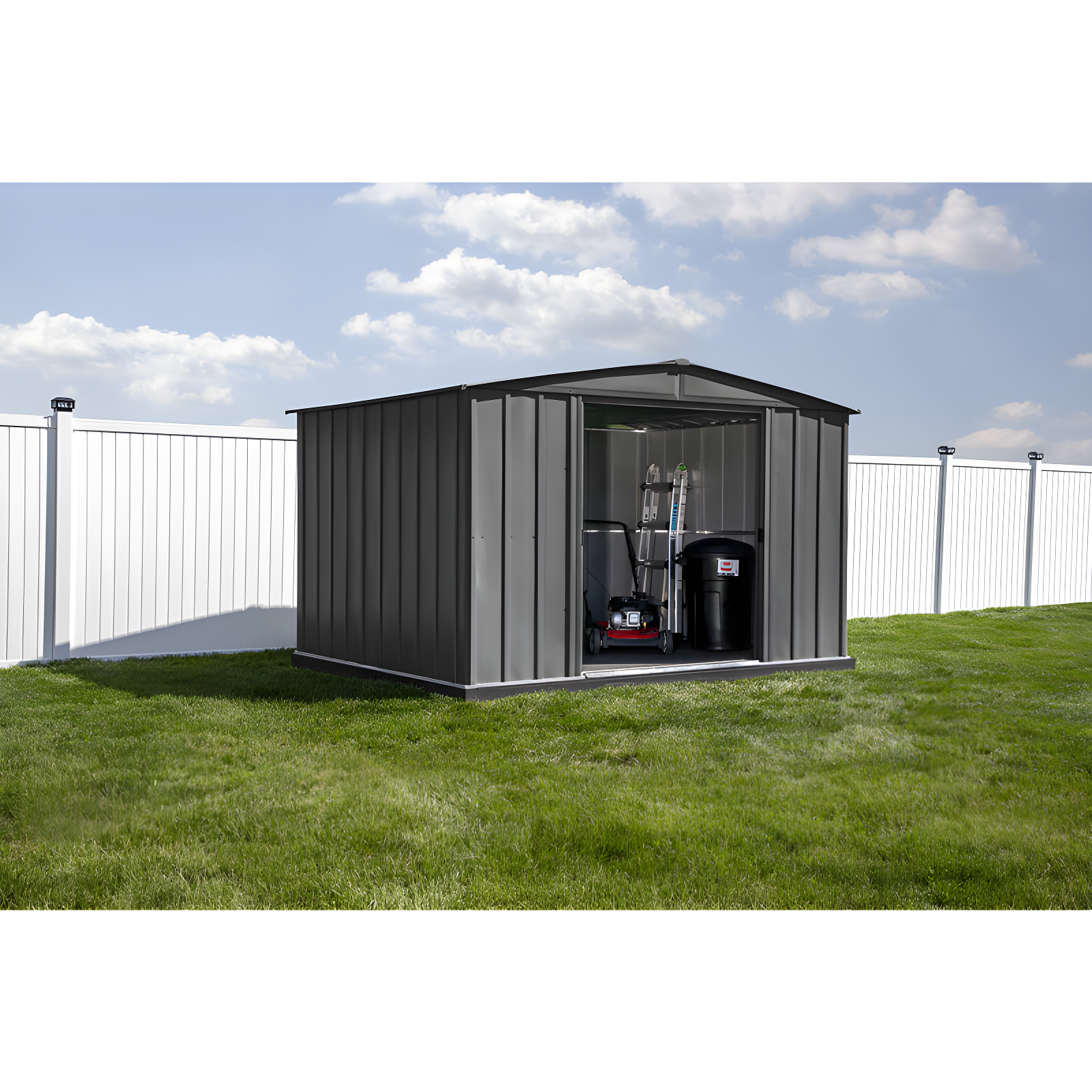 Arrow 10 ft. W x 8 ft. D Metal Storage Shed