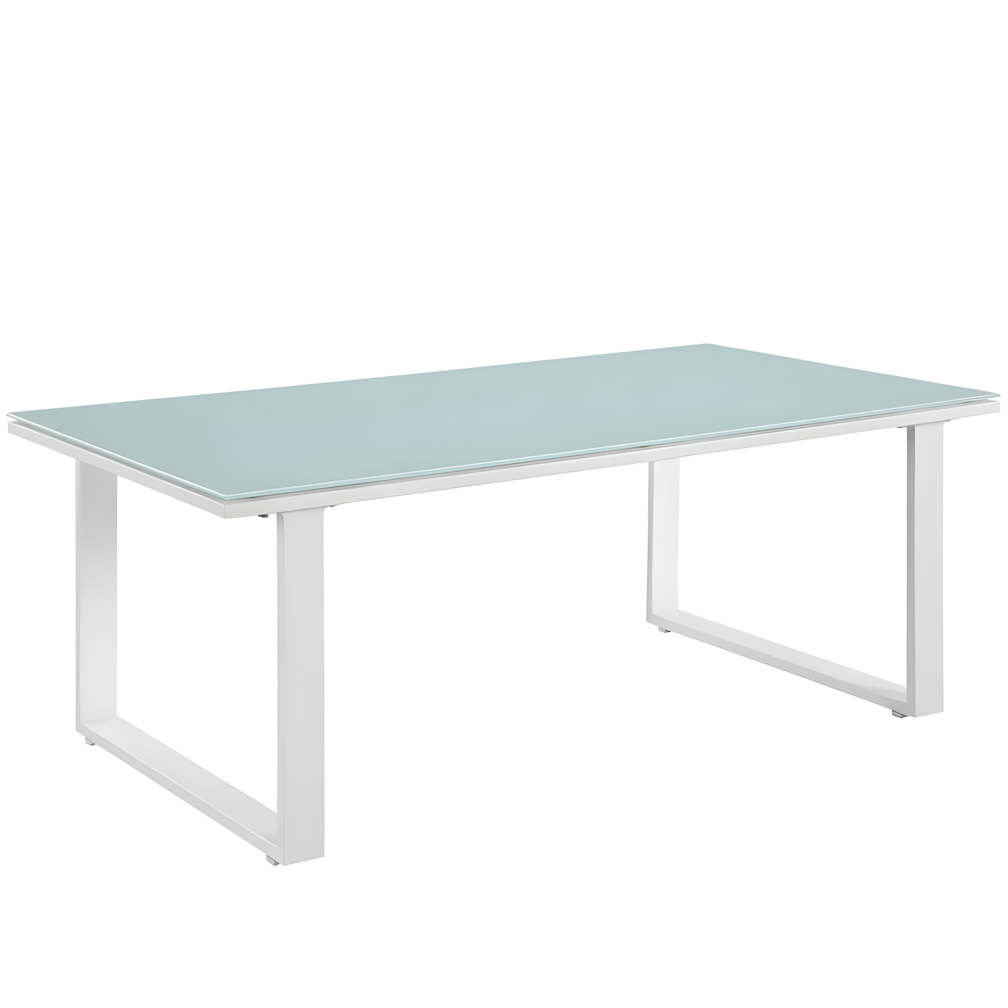 White Fortuna Outdoor Patio Coffee Table