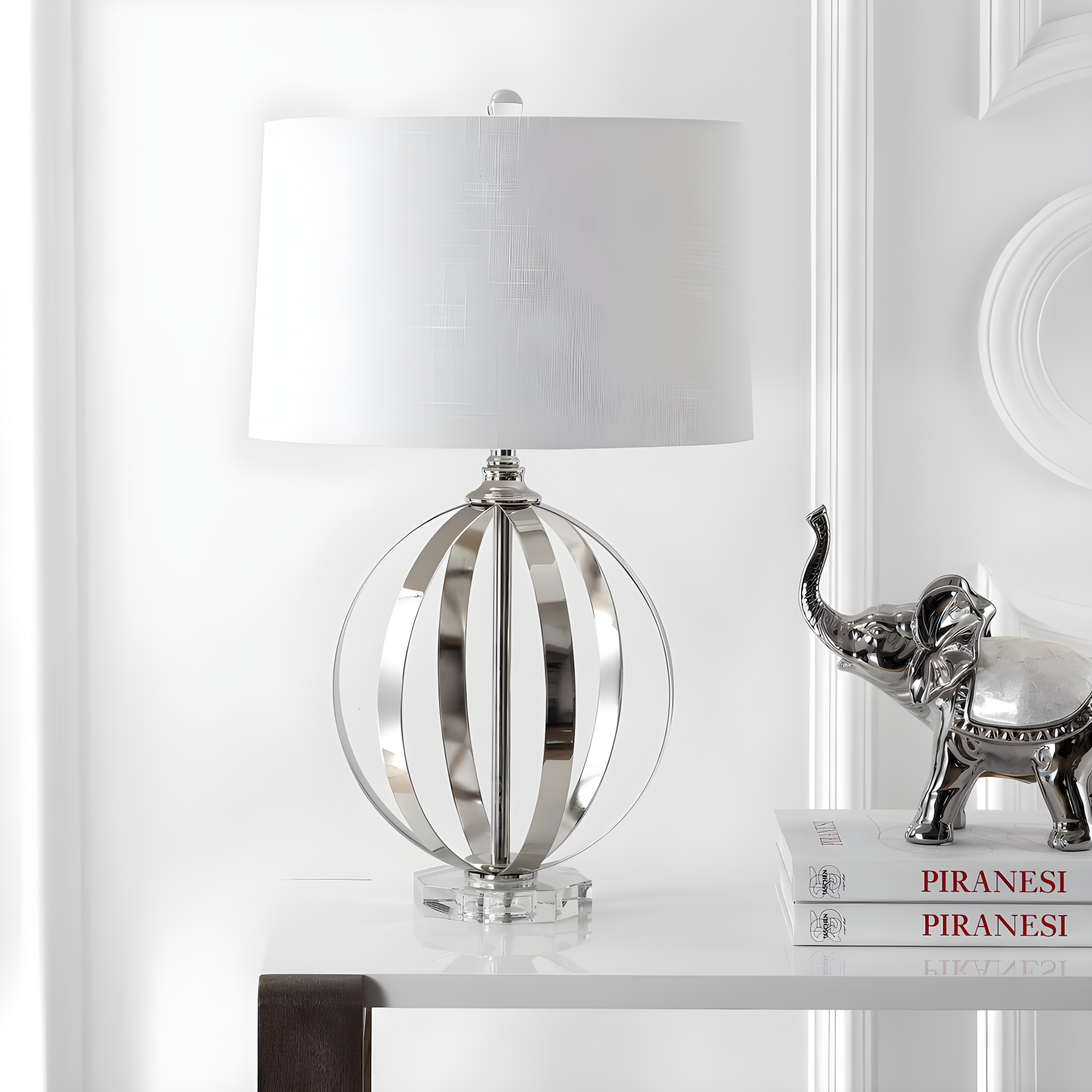 Jonathan Y Lighting Jyl1086 Logan 1 Light 26" Tall Led Buffet Table Lamp - Nickel