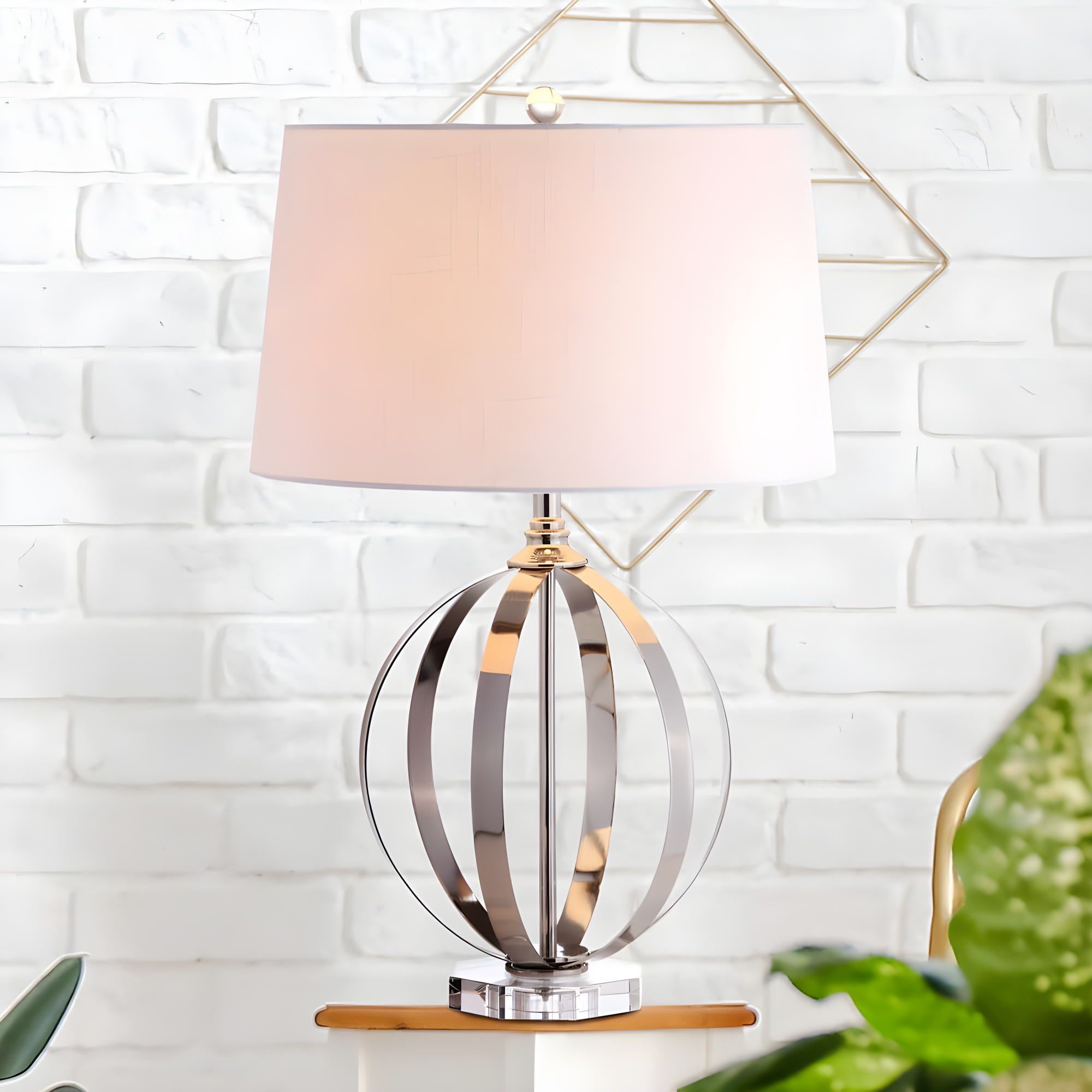 Jonathan Y Lighting Jyl1086 Logan 1 Light 26" Tall Led Buffet Table Lamp - Nickel