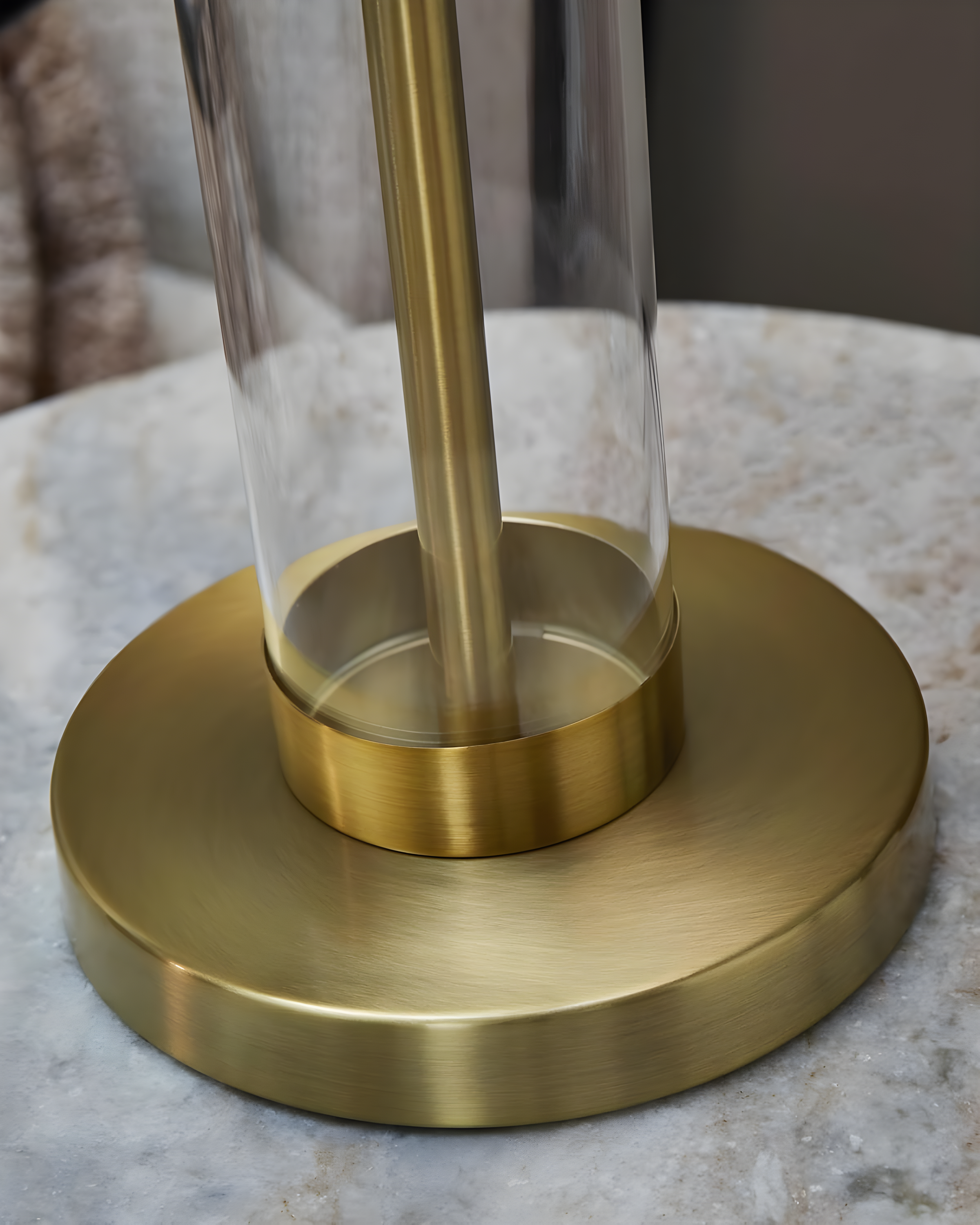 Signature Design by Ashley Orenman Table Lamps: Metallic Finish, Drum Shade, 29.25" Height