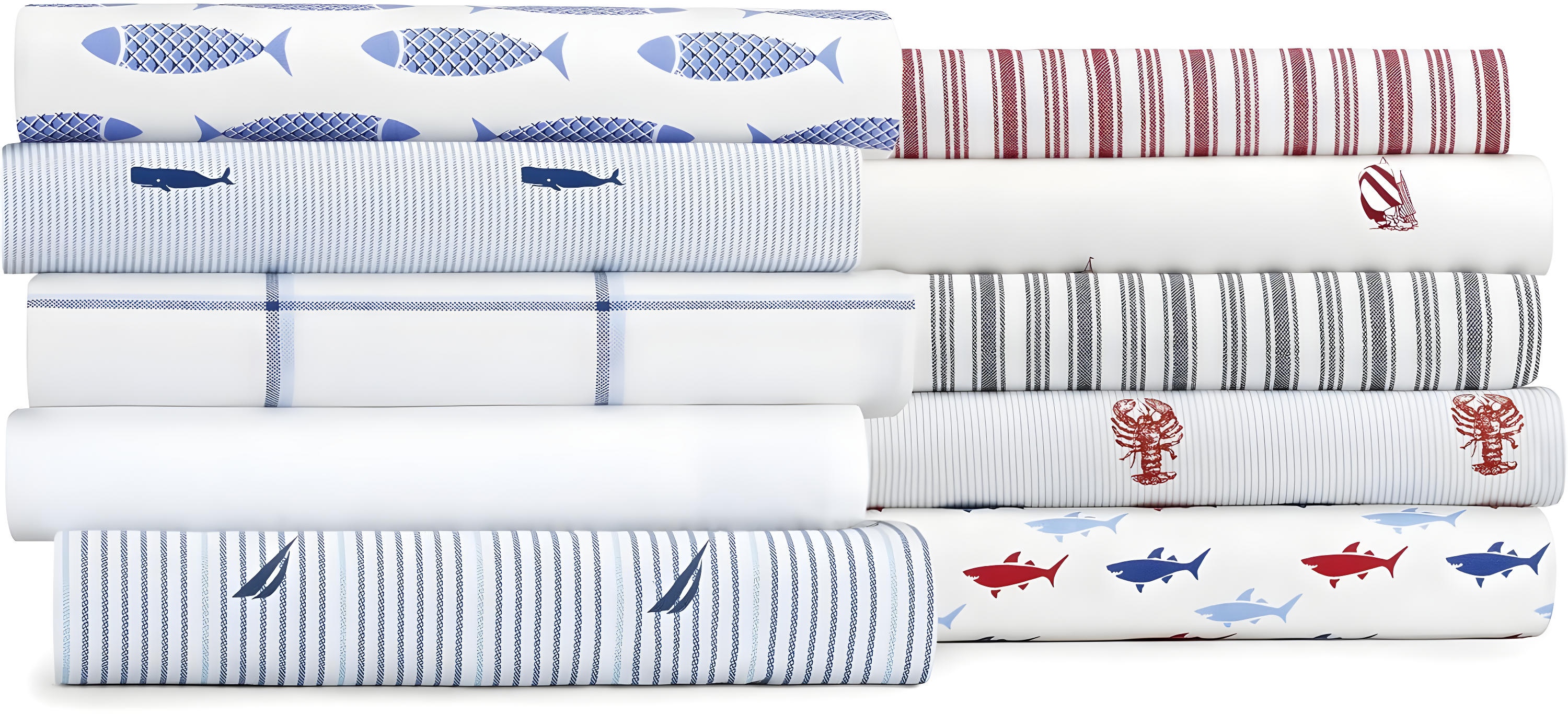 Nautica Nautica Printed Cotton Percale Sheet Sets