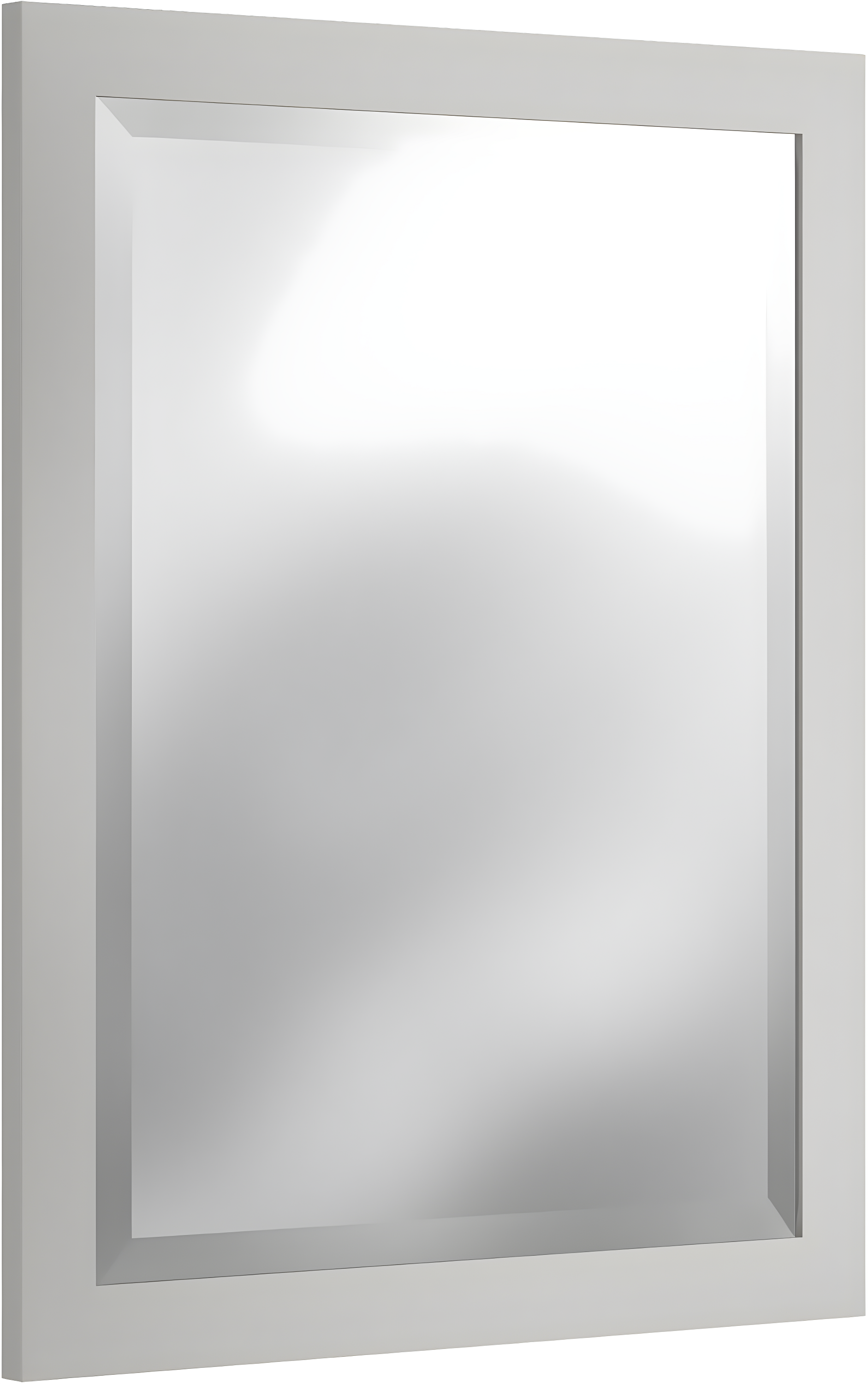 Alaterre Furniture 24" Beveled Bath Vanity Mirror, Gray