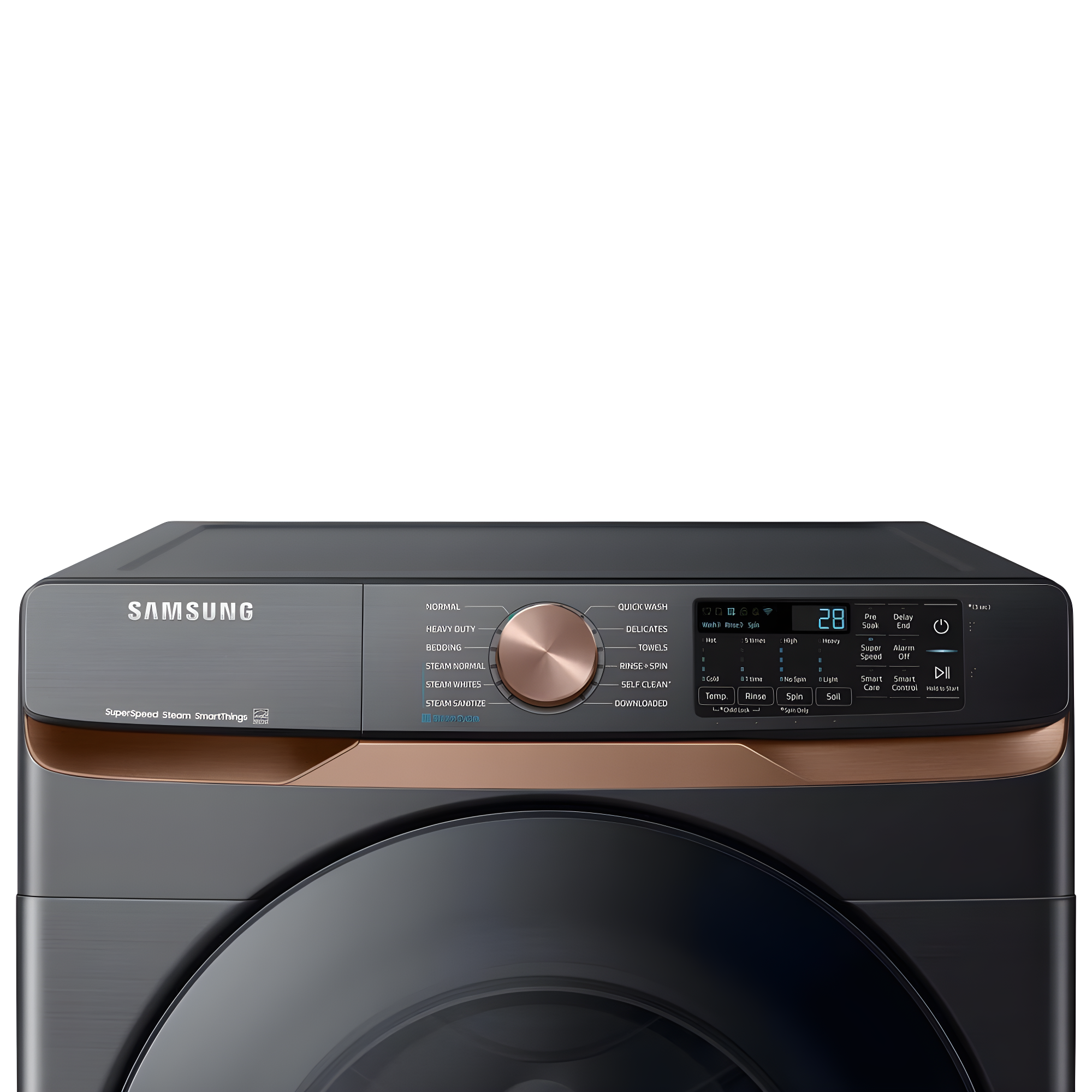 Samsung 5.0 cu. ft. Extra Large Capacity Smart Front Load Washer with Super Speed Wash and Steam